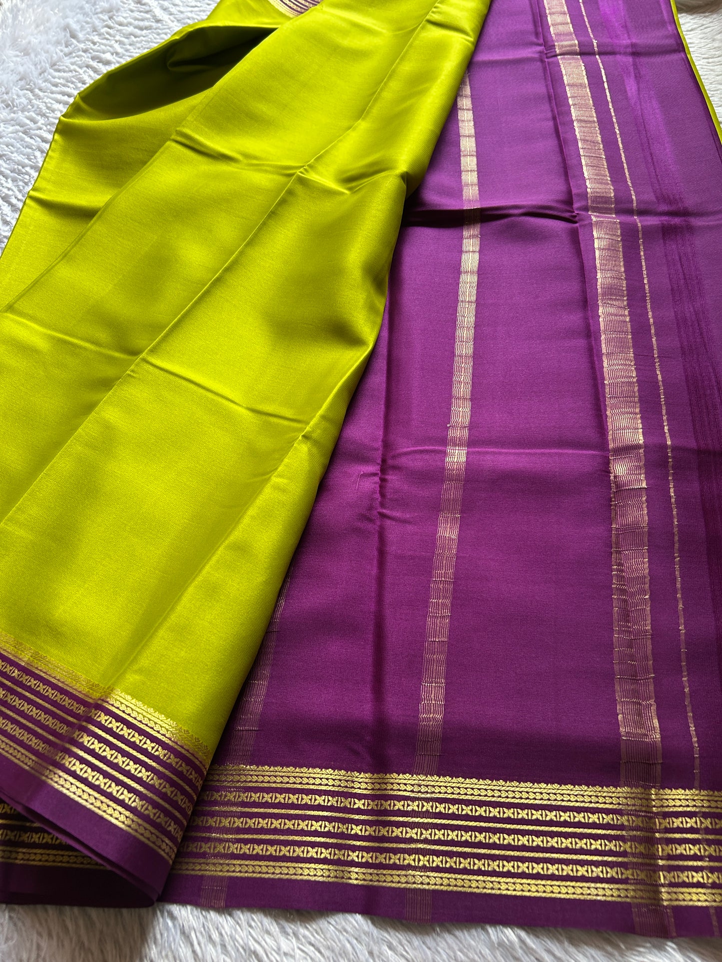Deeksha (2D) : Lime green-plum