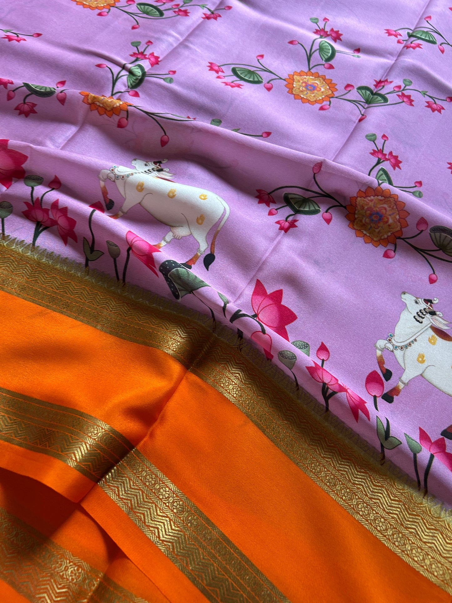 Kasturi : Lavendar-Orange
