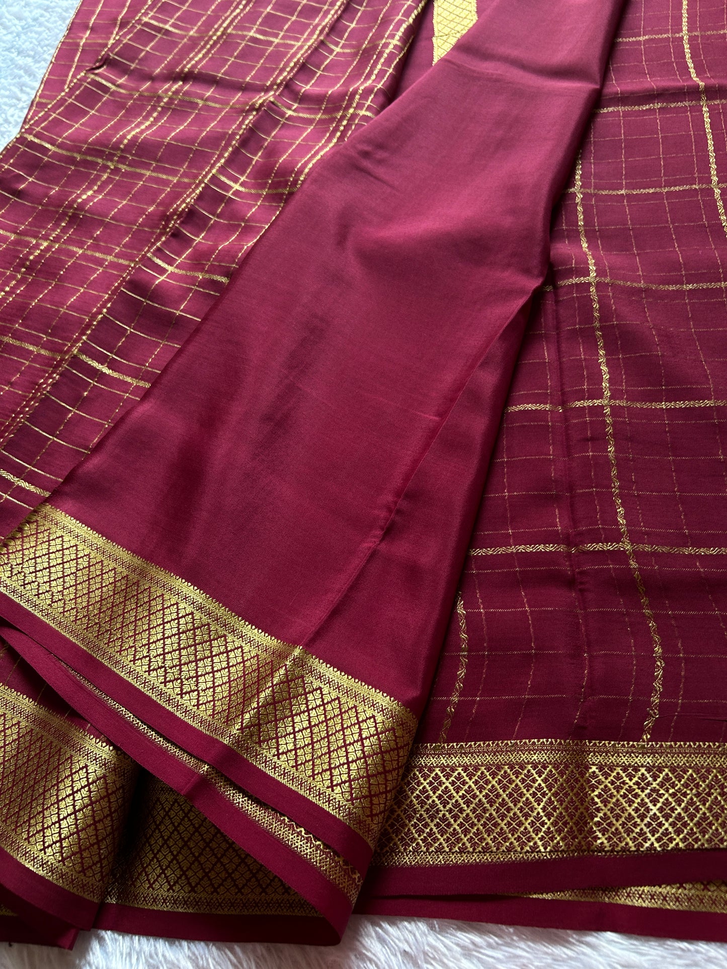 Sushma : Solid Maroon