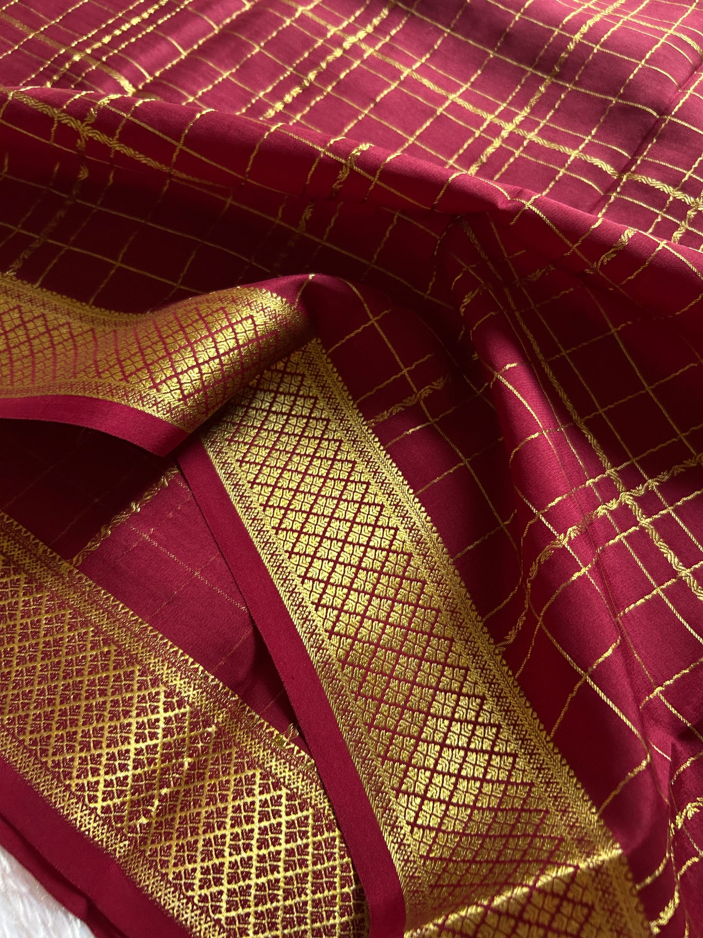 Sushma : Solid Maroon