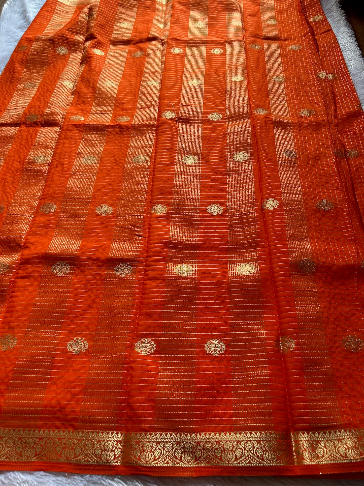 Semi Crepe : Solid Orange