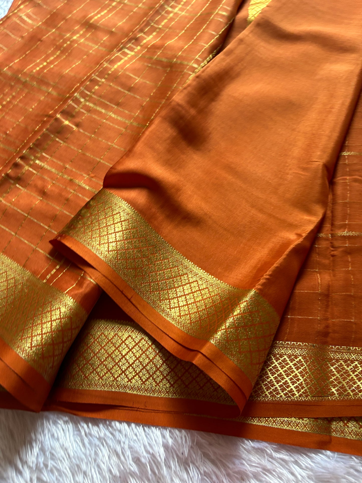 Sushma : Solid Burnt Orange