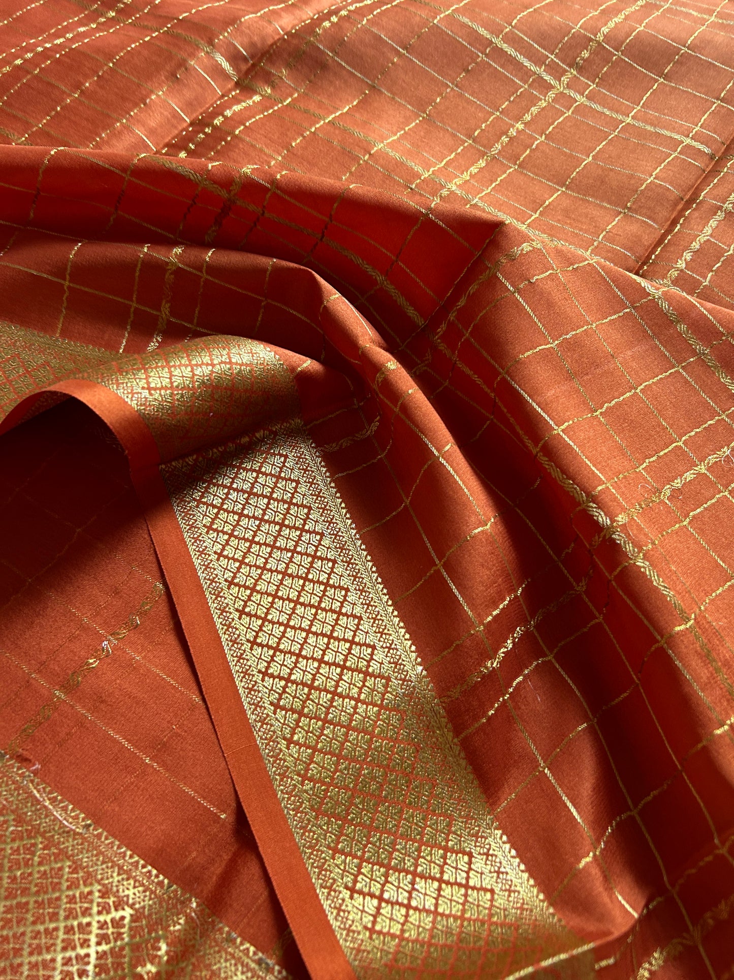 Sushma : Solid Burnt Orange