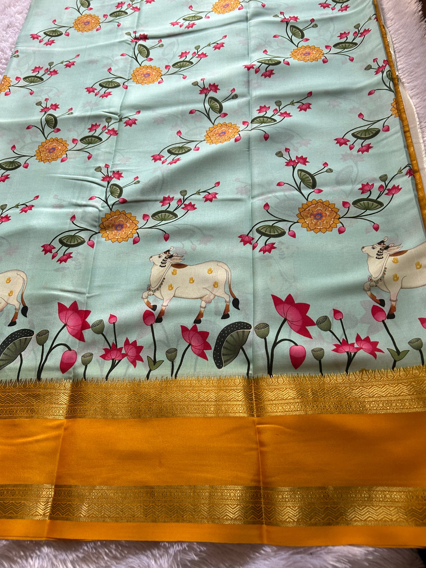 Kasturi : Light blue - Yellow