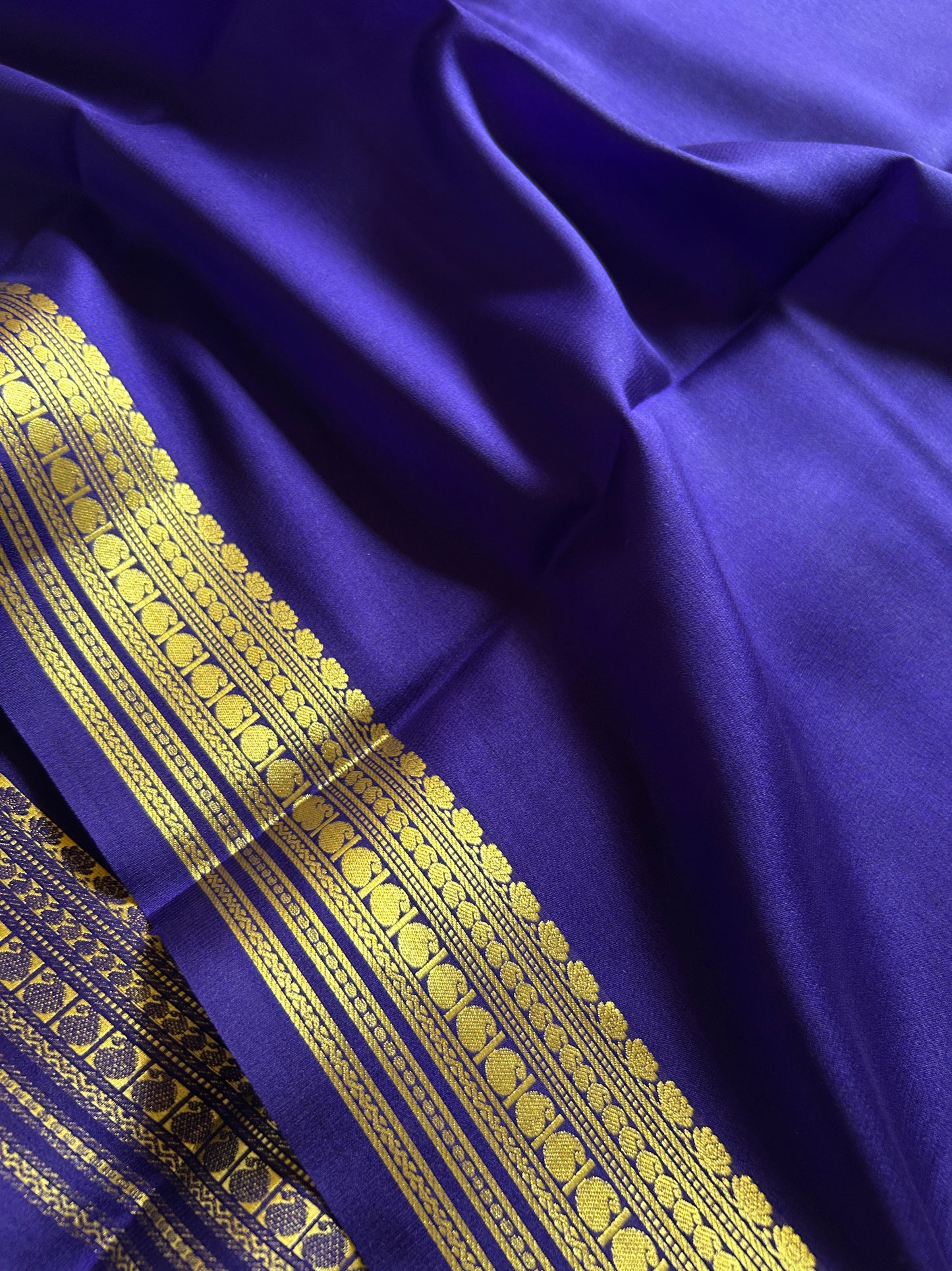 Swara : Solid Dark blue