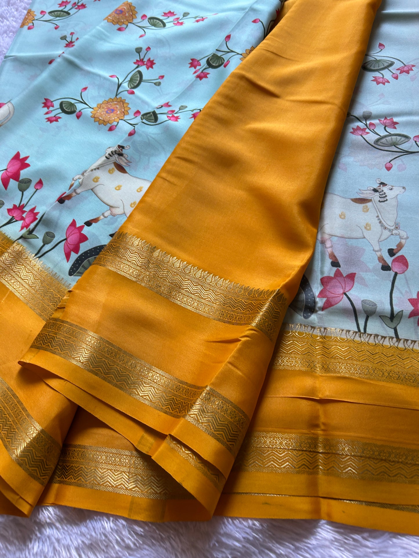 Kasturi : Light blue - Yellow