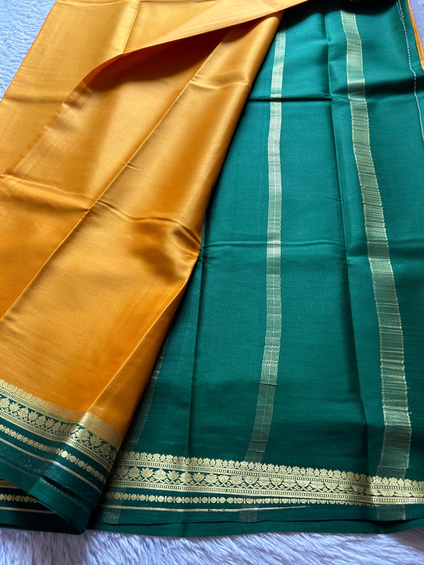 Sushmitha (2D) : Golden yellow-Bottle green