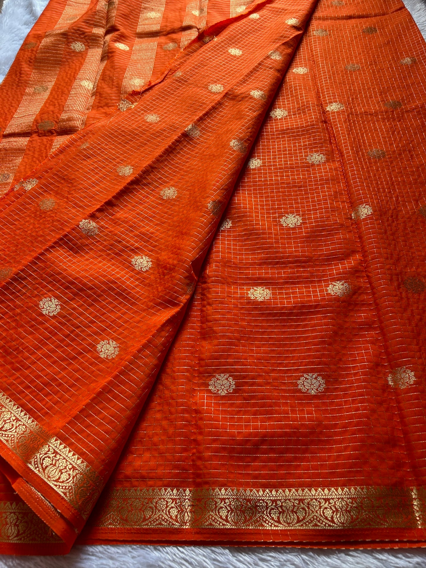 Semi Crepe : Solid Orange