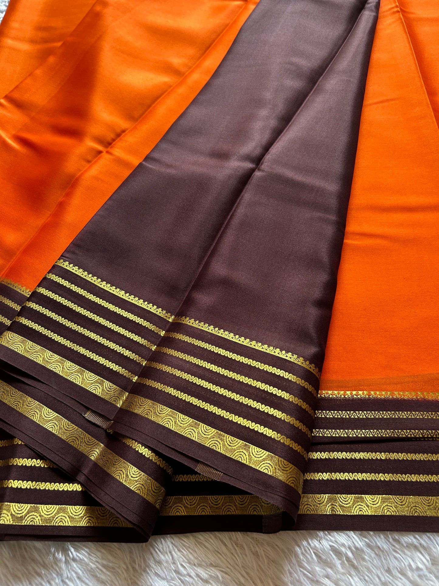 Rashmi (2D) : Orange-chocolate brown
