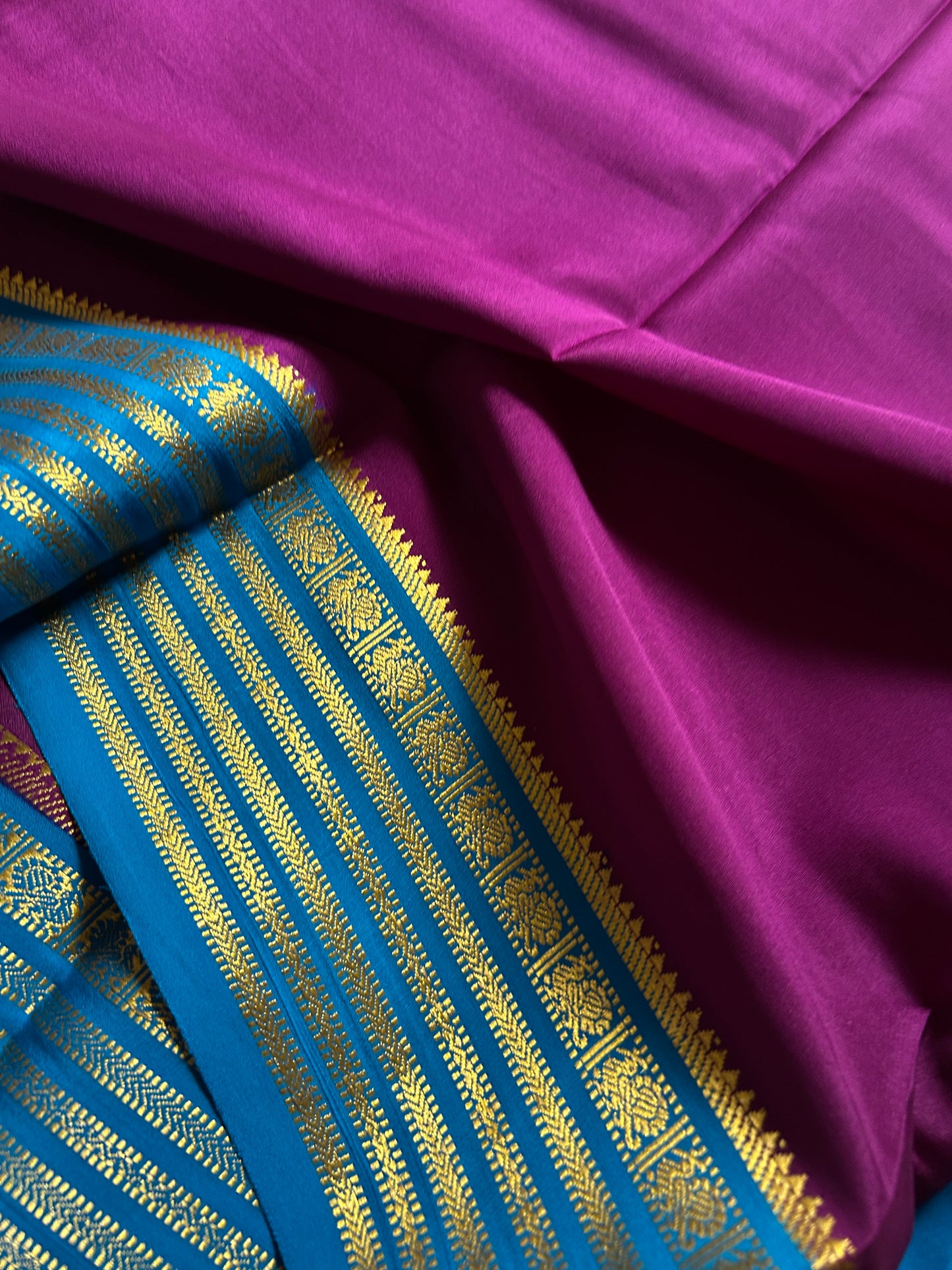 Soujanya (2D) : Plum-Ananda blue