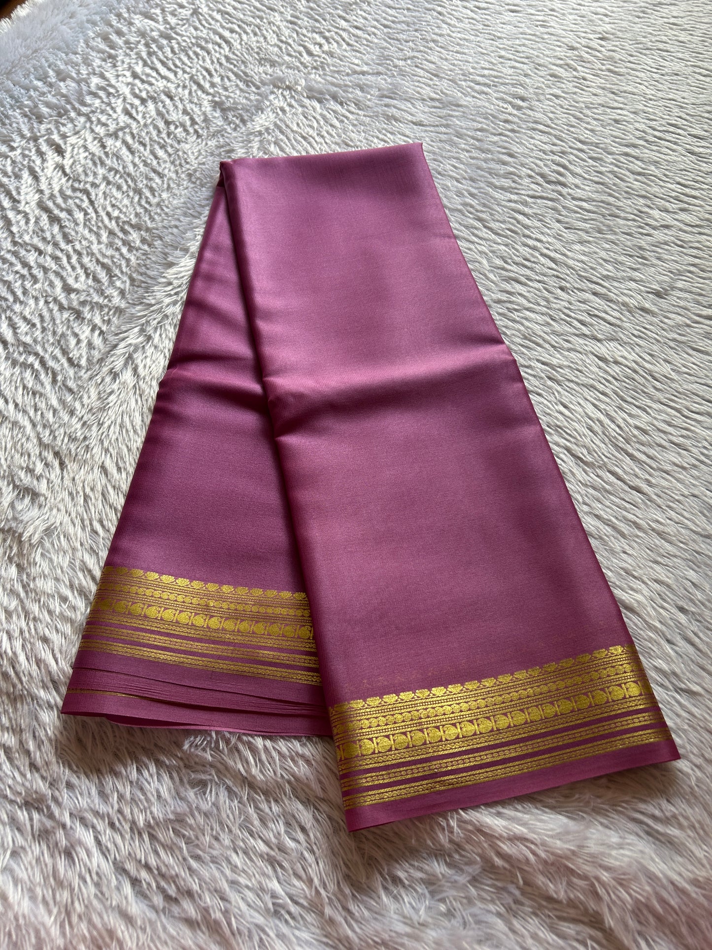 Swara : Solid lavender pink