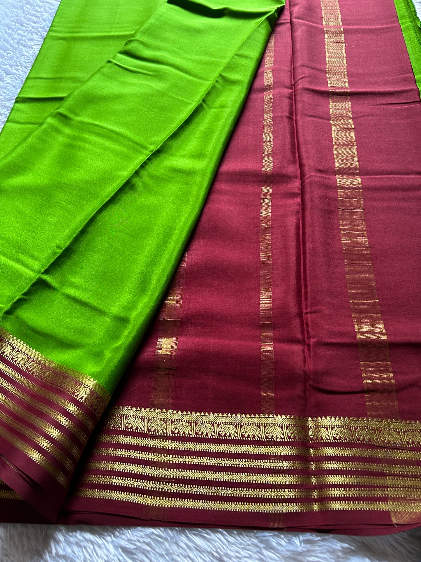 Soujanya (2D) : mehendi green-maroon