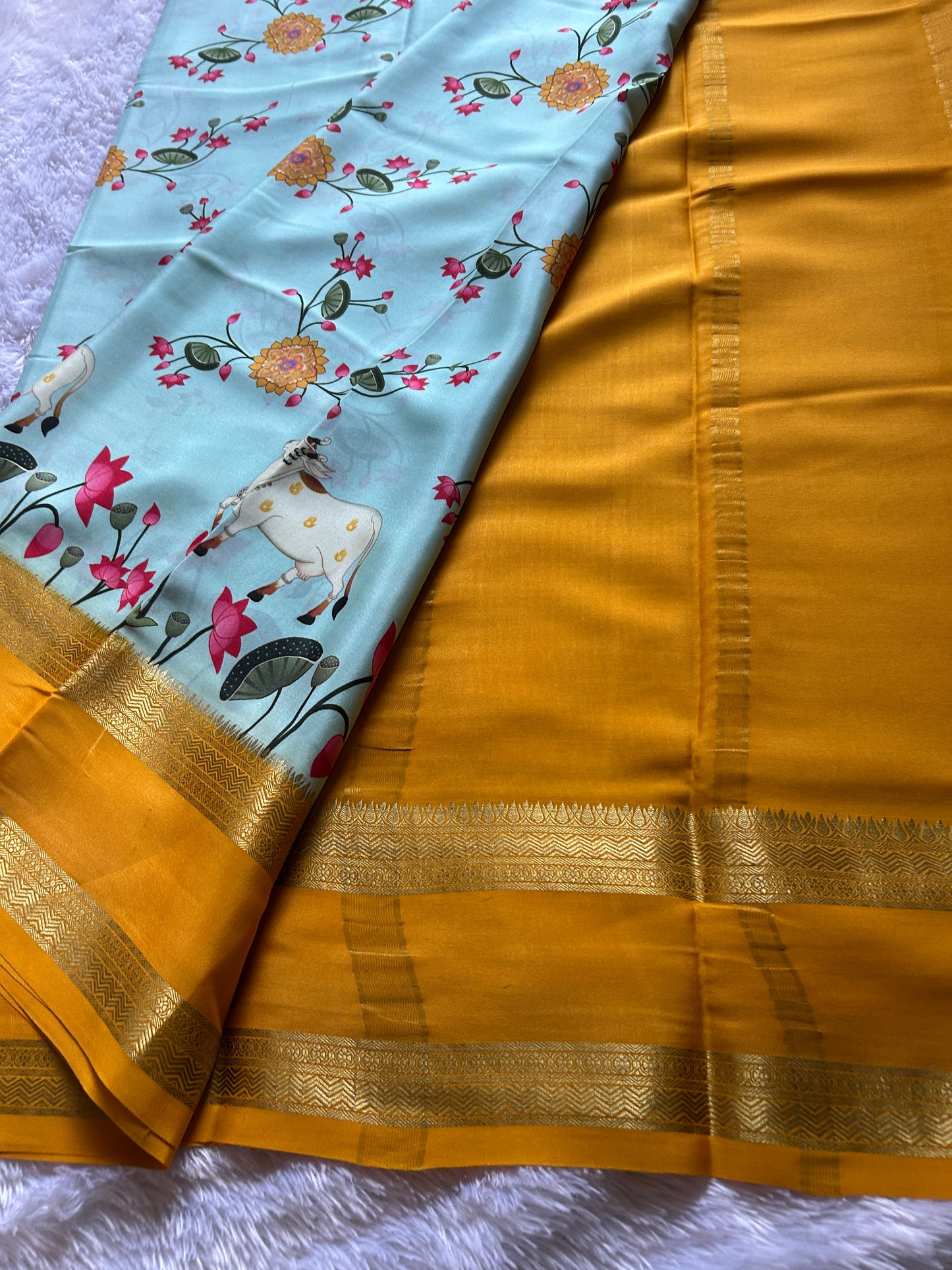 Kasturi : Light blue - Yellow