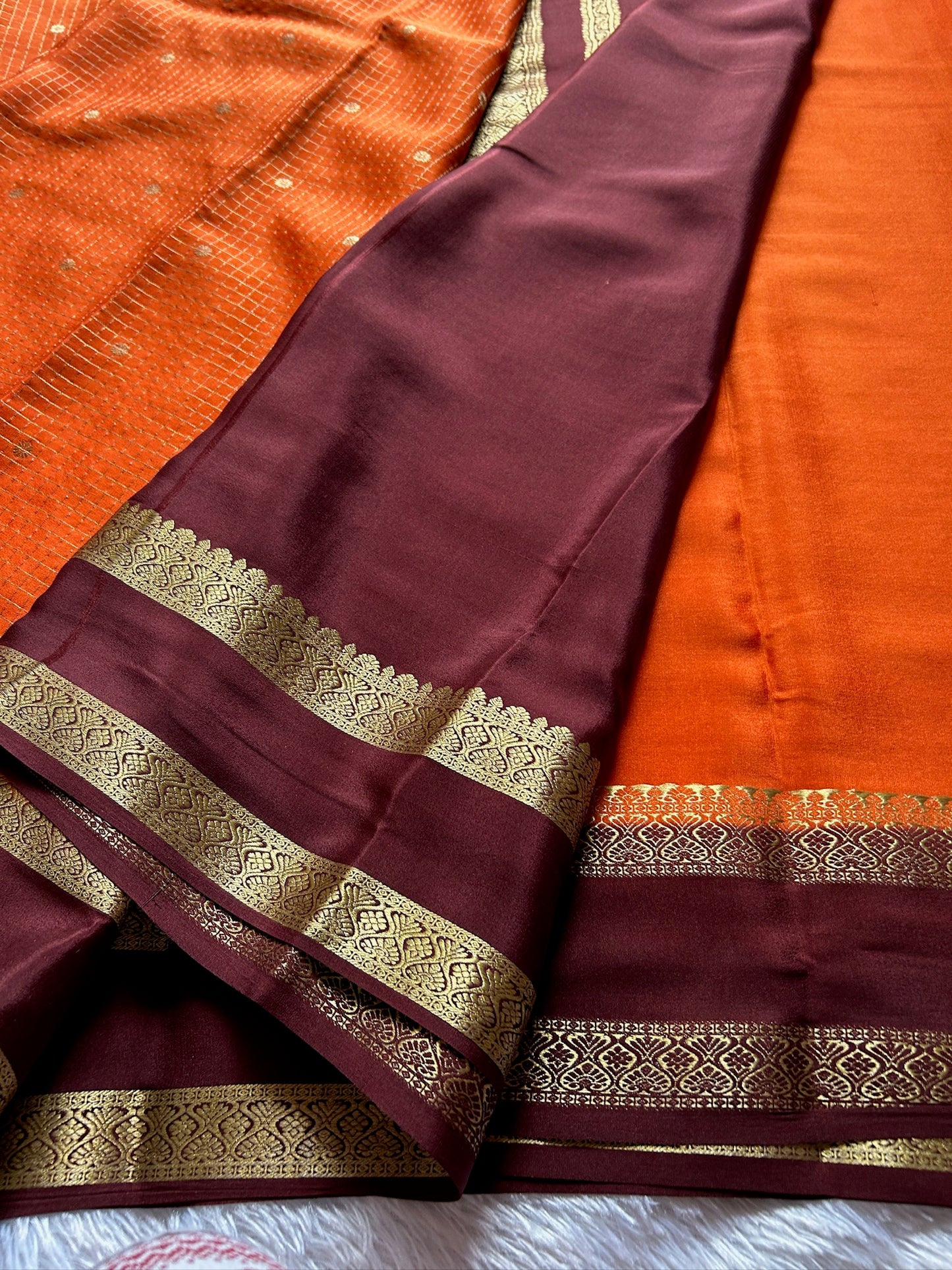 Nandini (2D) : Rust Orange-Brown