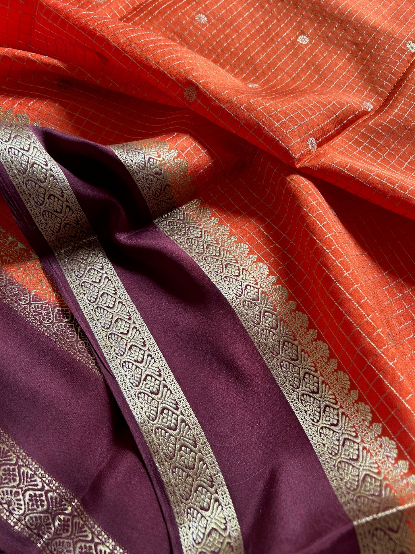 Nandini (2D) : Rust Orange-Brown