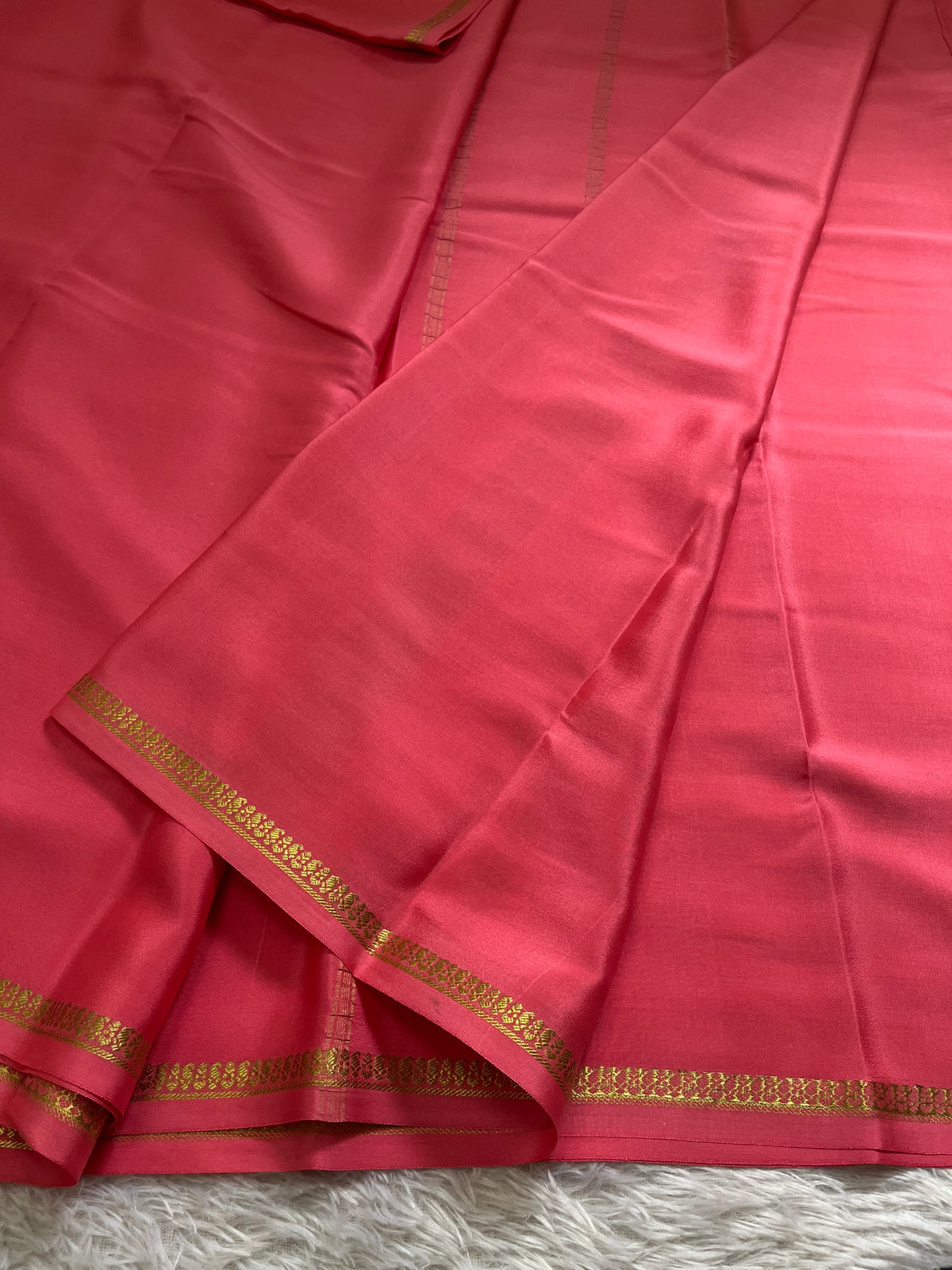 Nitya : Solid Coral pink