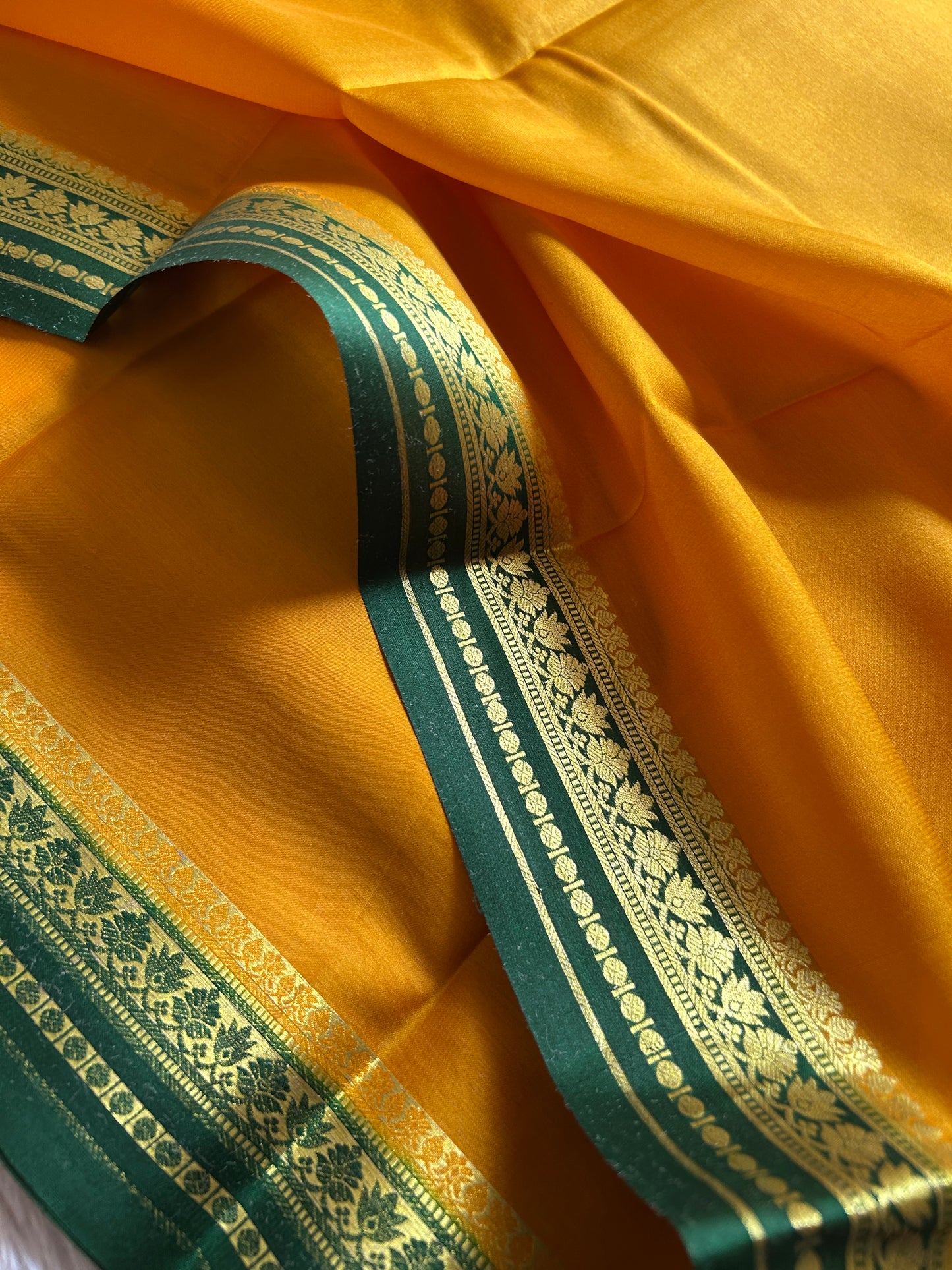 Sushmitha (2D) : Golden yellow-Bottle green