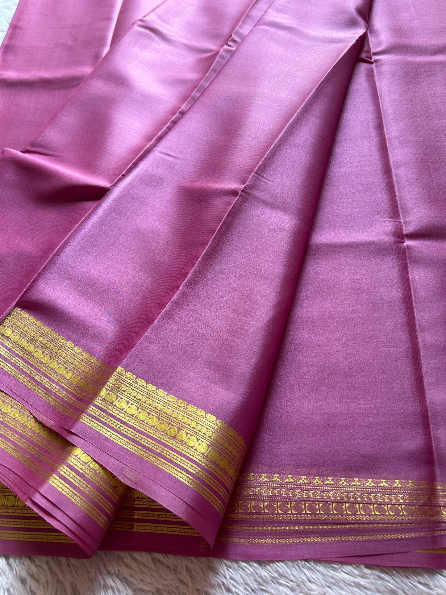 Swara : Solid lavender pink