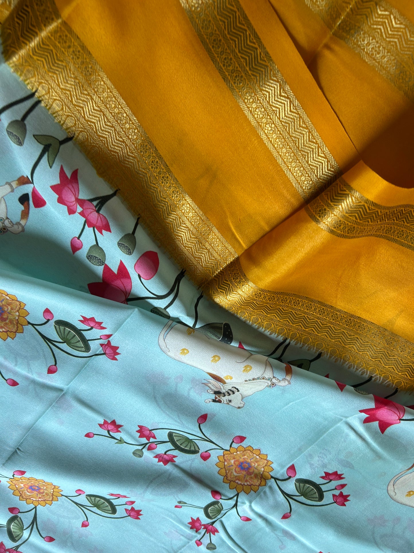 Kasturi : Light blue - Yellow