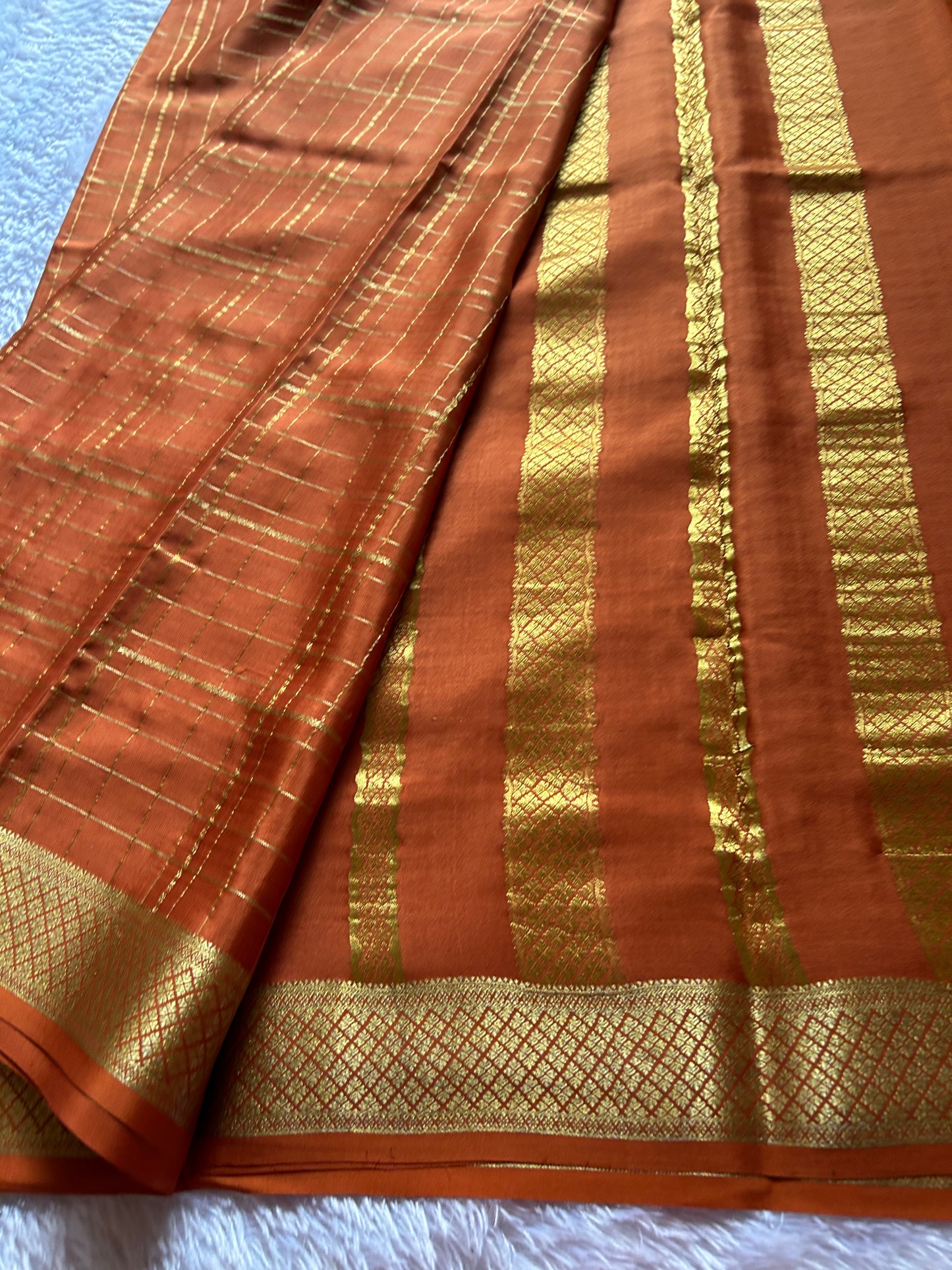 Sushma : Solid Burnt Orange