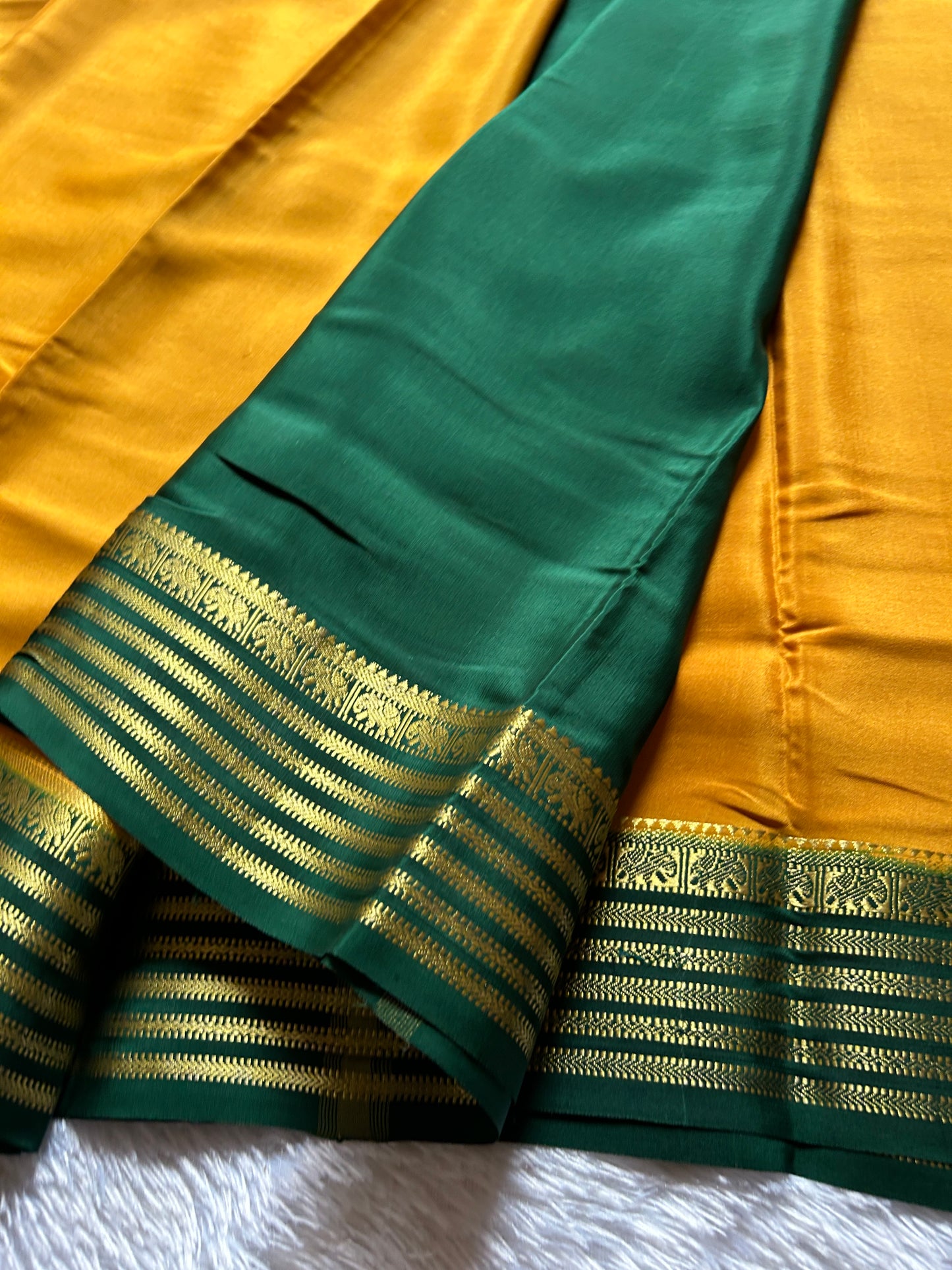 Soujanya (2D) : Golden Yellow-bottle green
