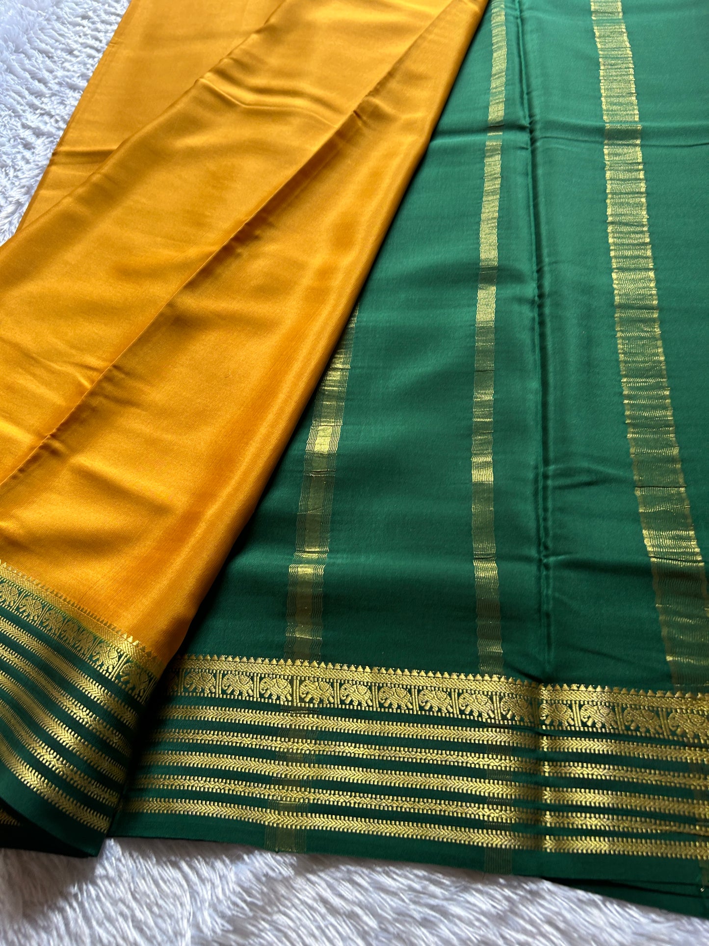 Soujanya (2D) : Golden Yellow-bottle green