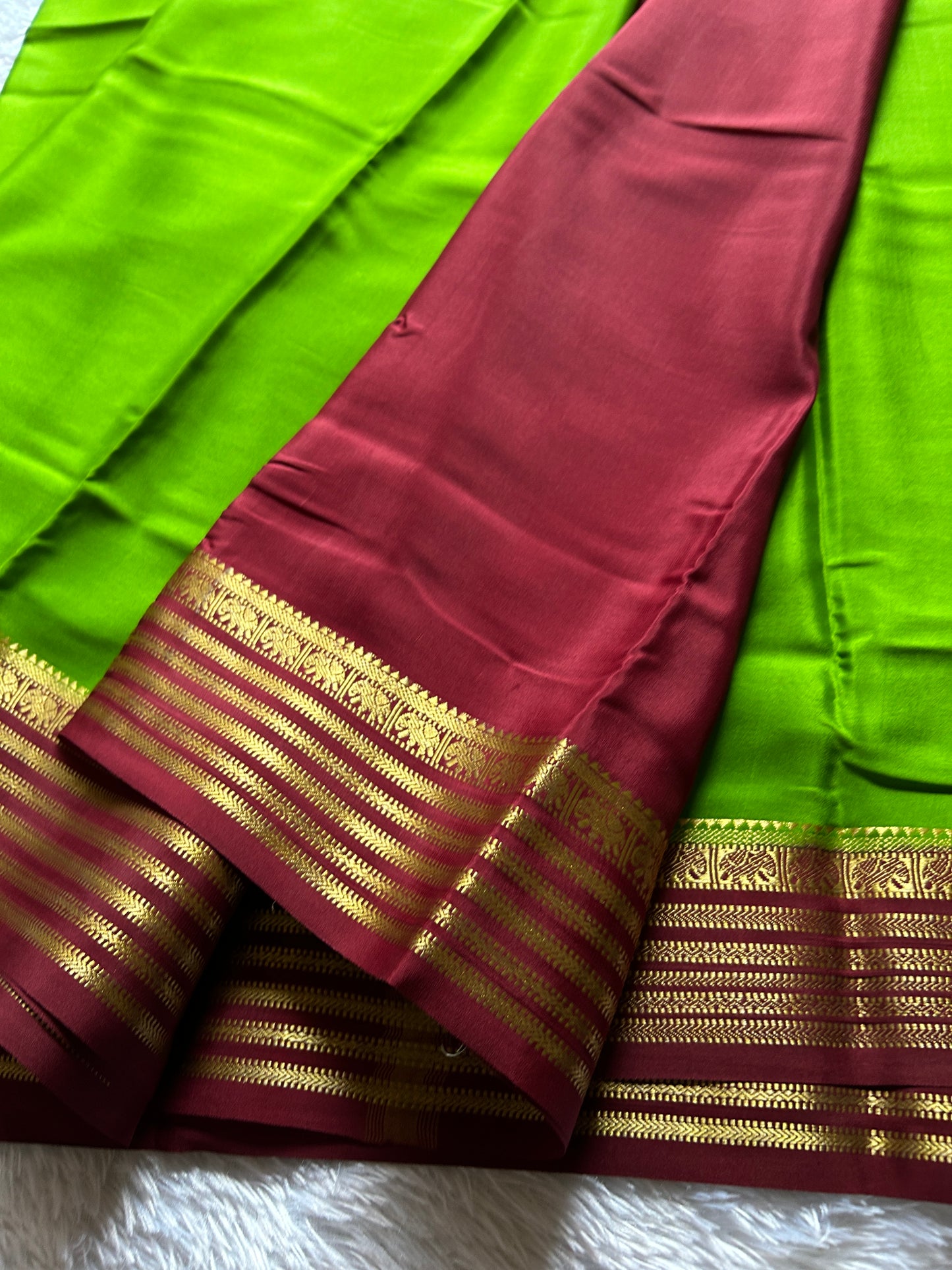 Soujanya (2D) : mehendi green-maroon
