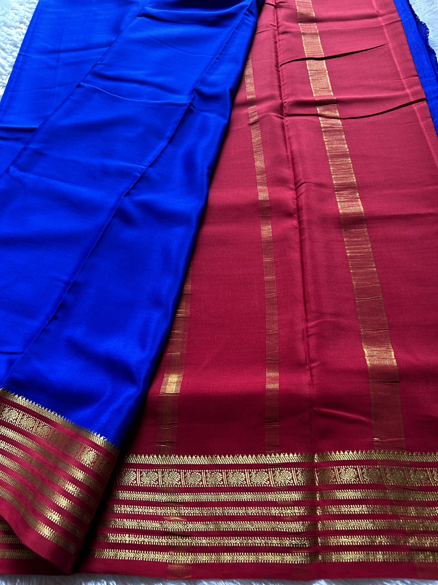 Soujanya (2D) : Royal Blue-Maroon