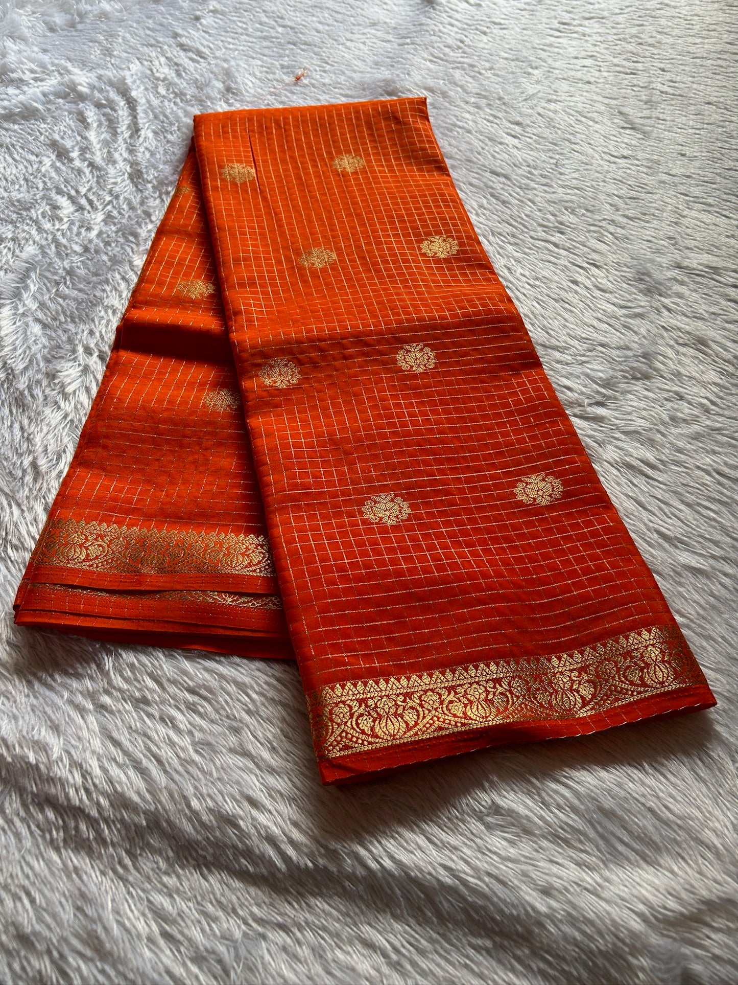 Semi Crepe : Solid Orange