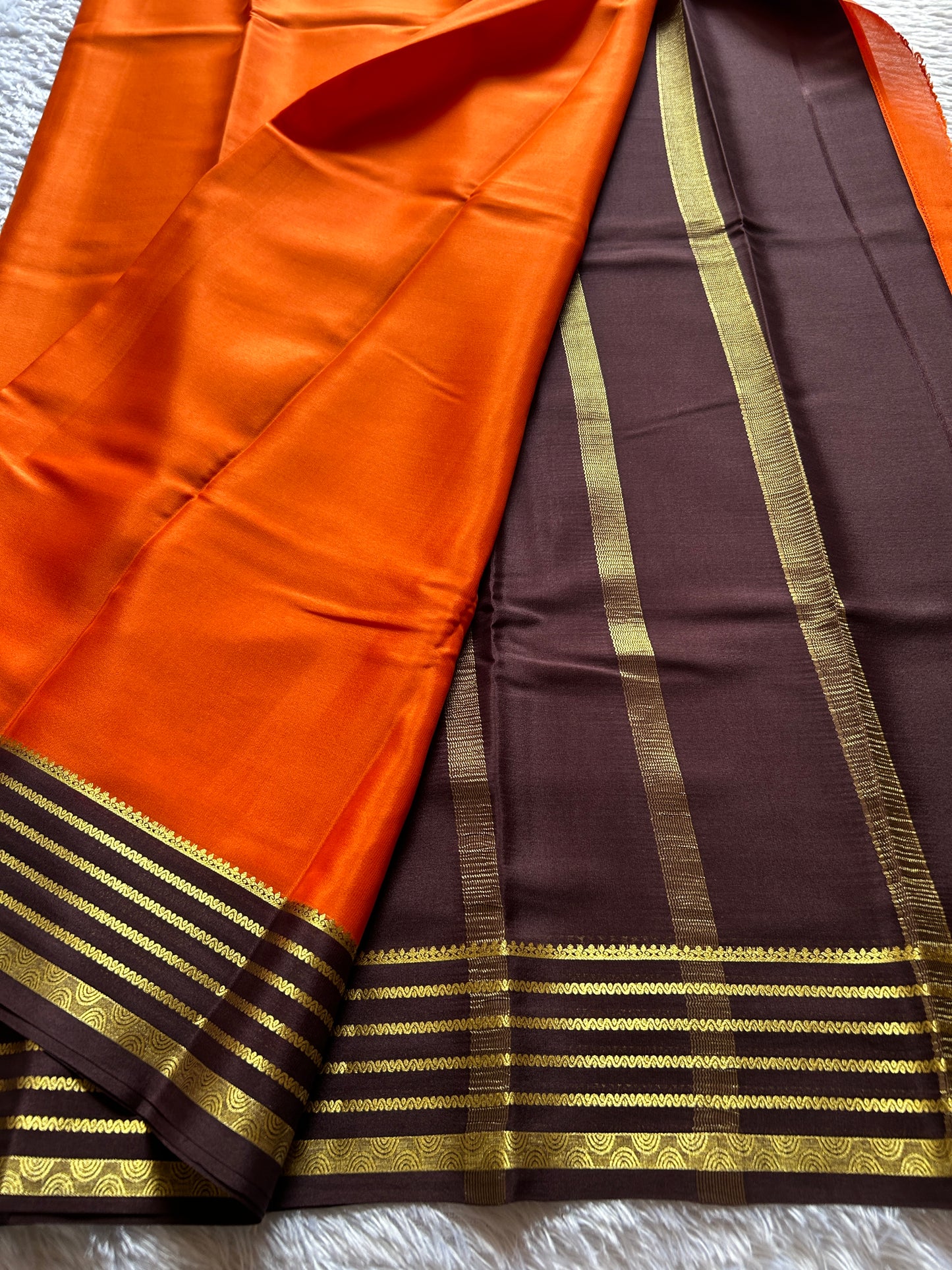 Rashmi (2D) : Orange-chocolate brown