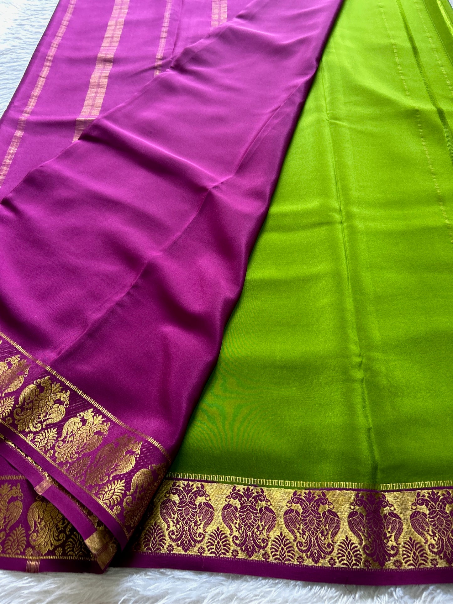 GandaBerunda (2D) : Mehendi green-magenta