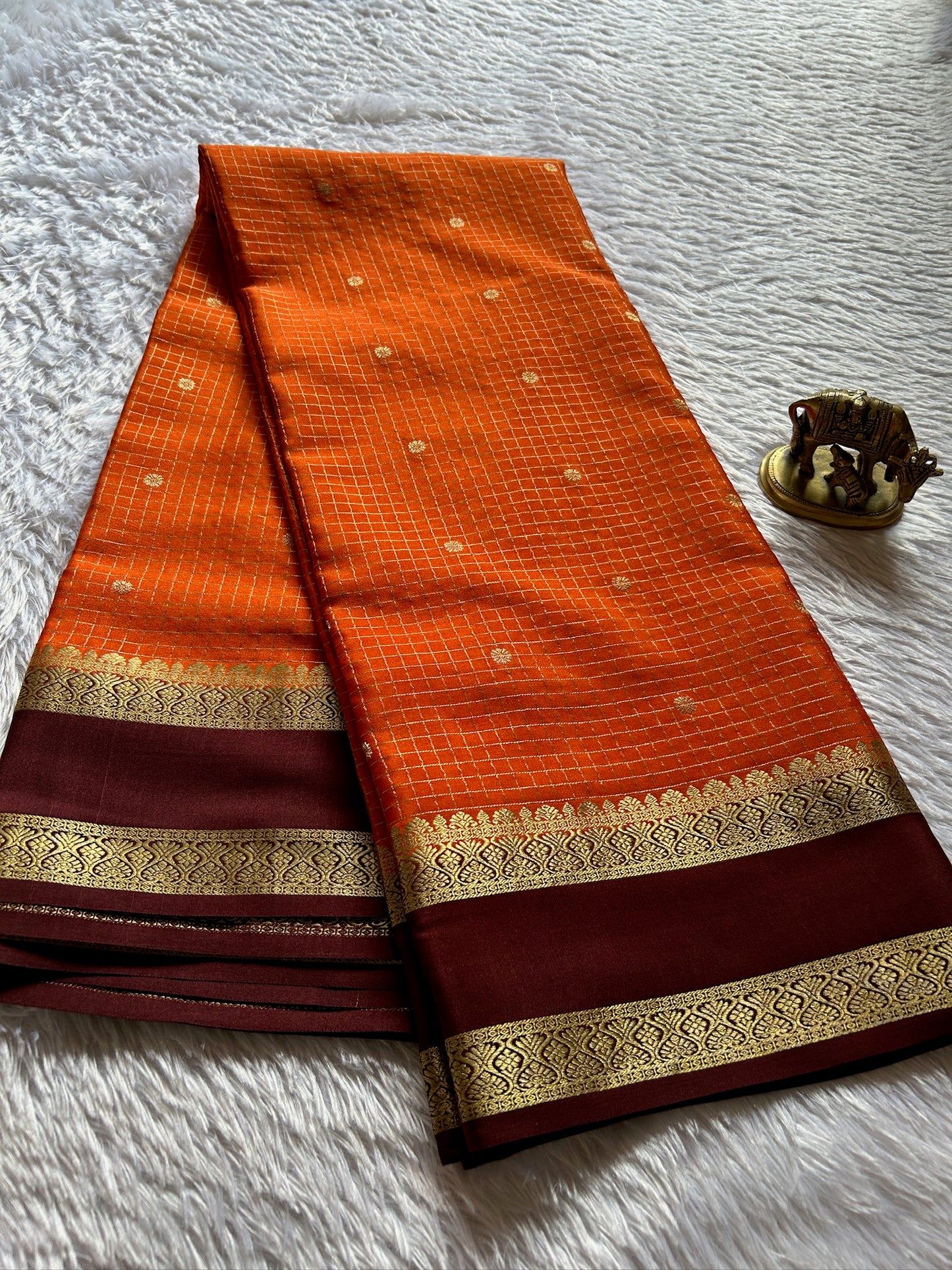 Nandini (2D) : Rust Orange-Brown