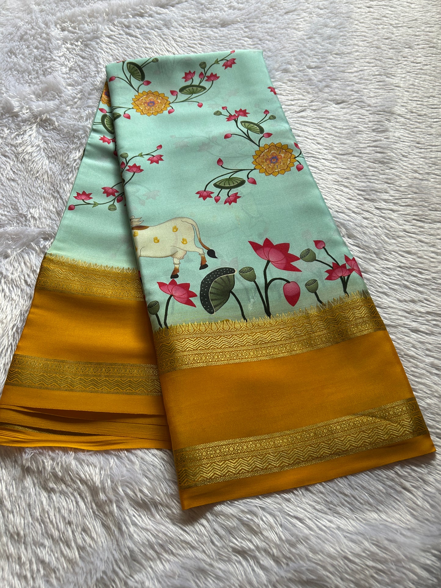 Kasturi : Light blue - Yellow