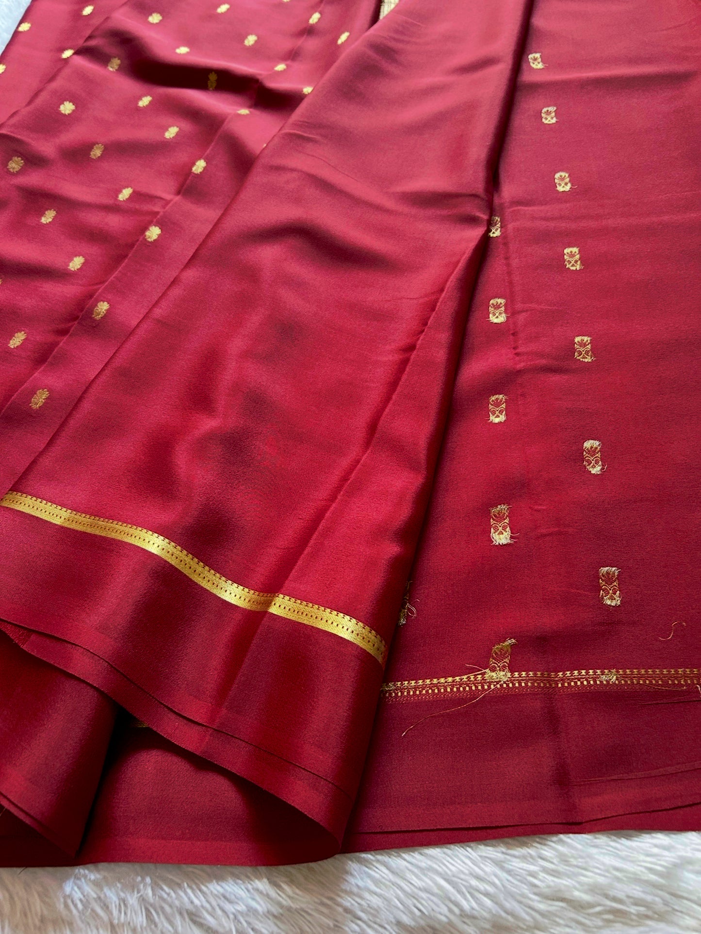 Sahana: Solid Maroon