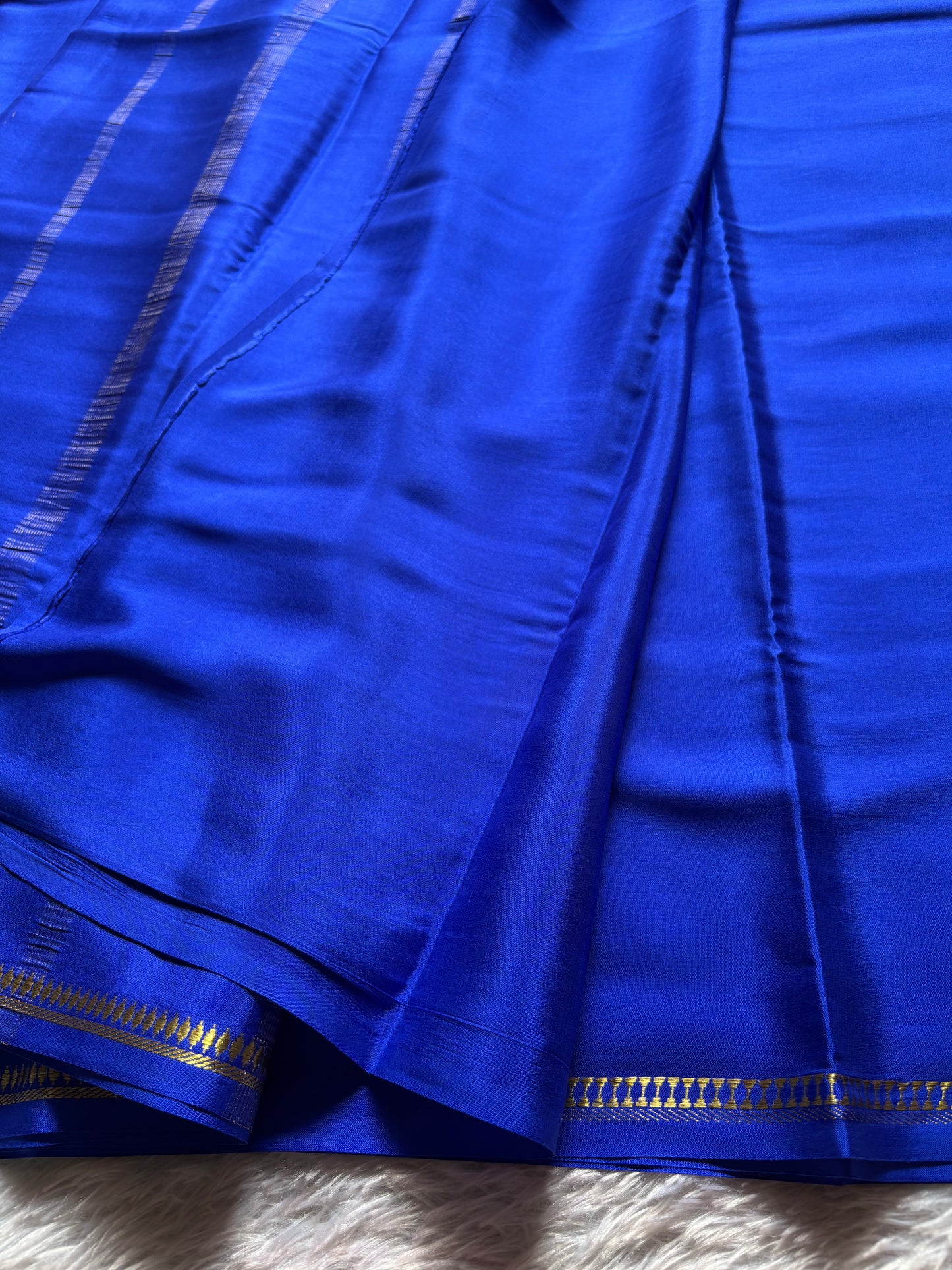 Rukmini : Solid Royal blue