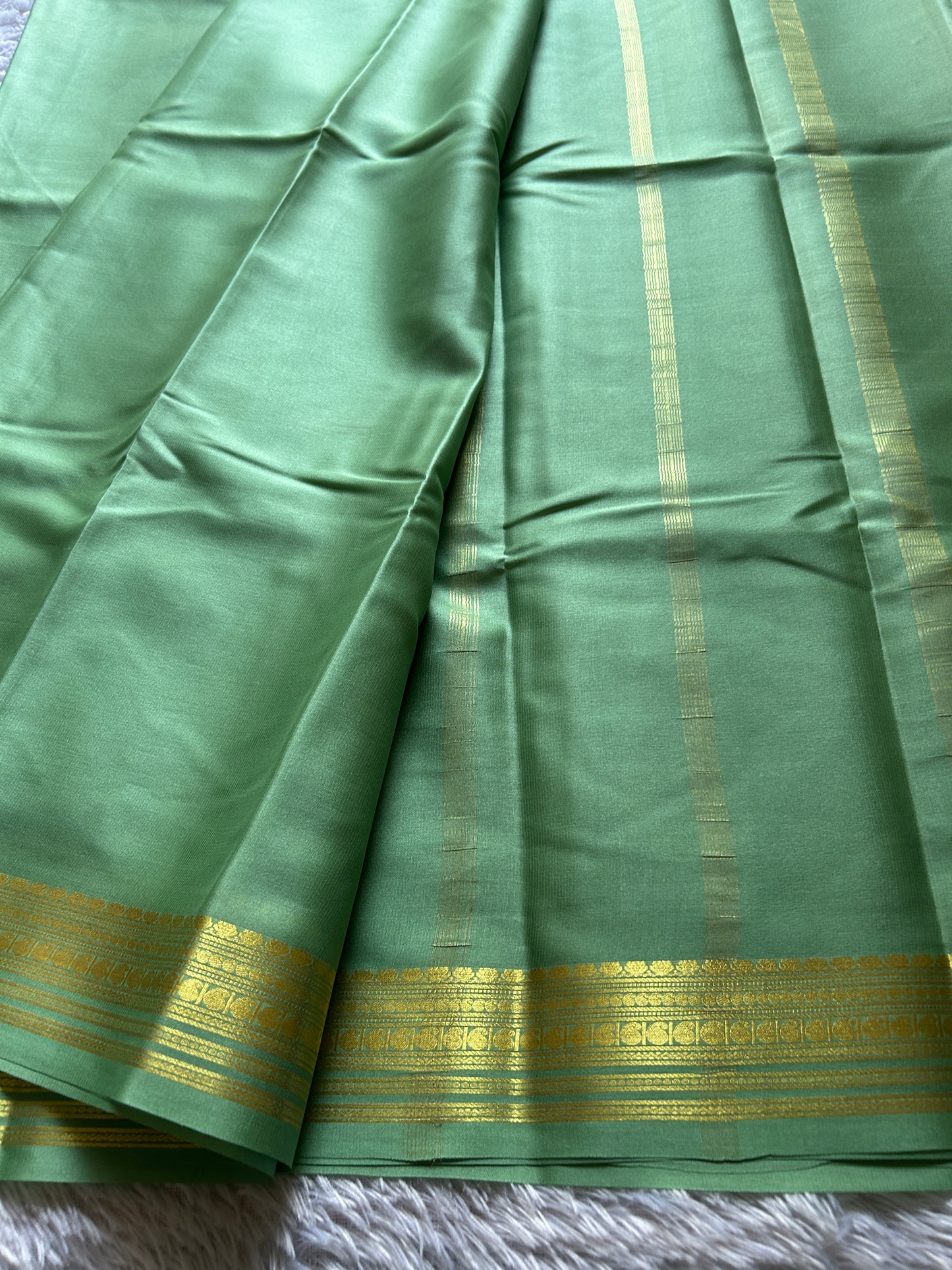 Swara : Solid Mint green