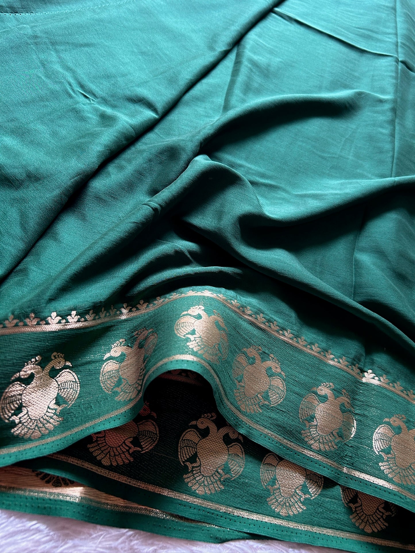 Semi Crepe : Bottle green