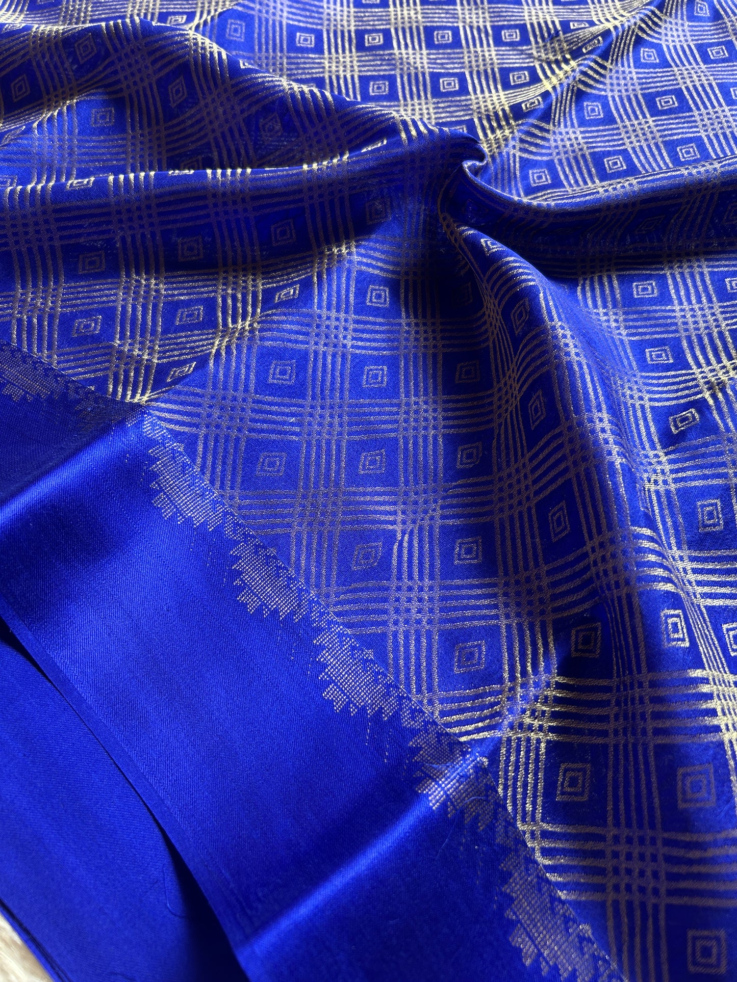 Archana : Brocade Royal blue