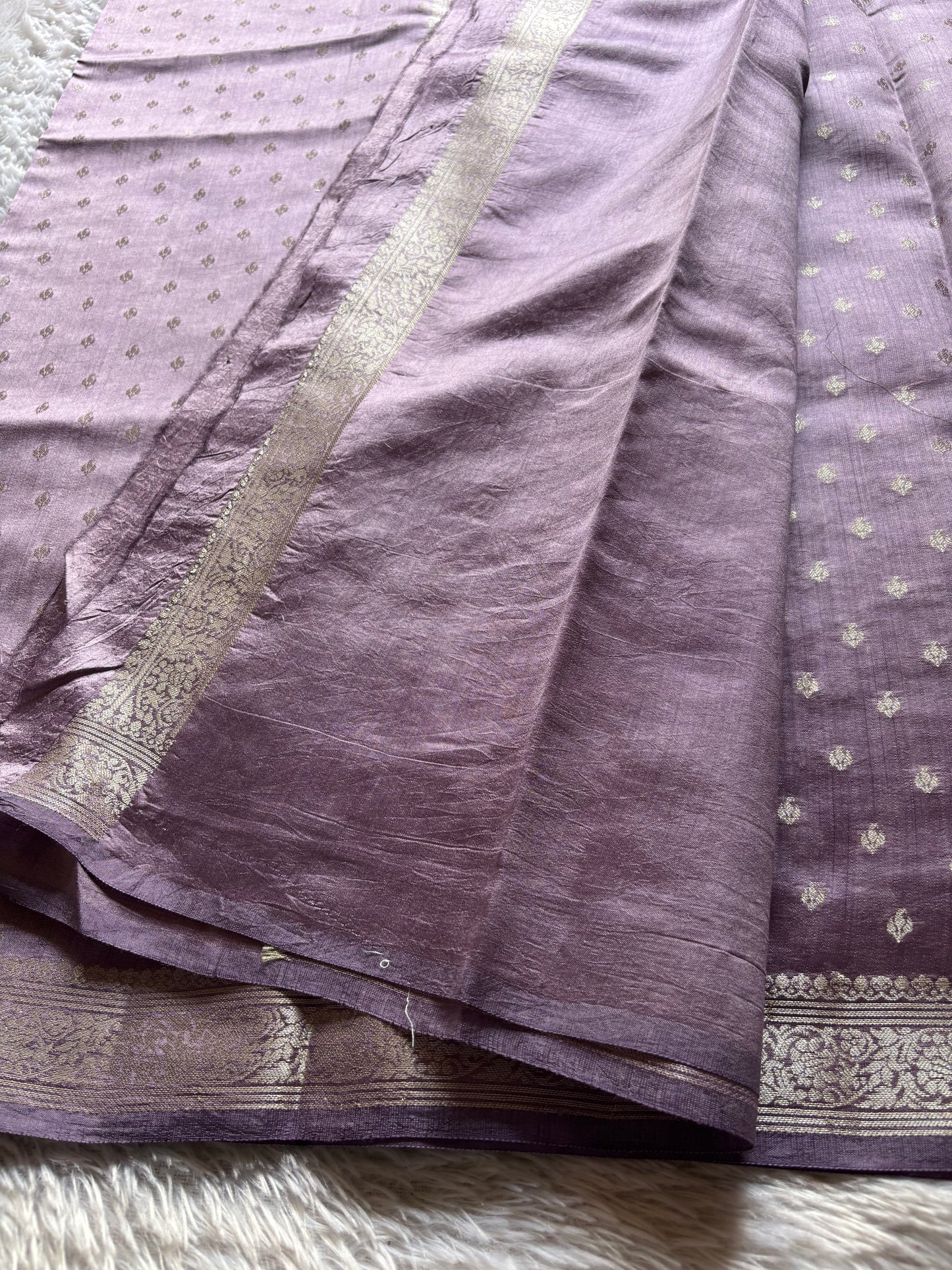 Banarasi Chiniya : Solid Lilac