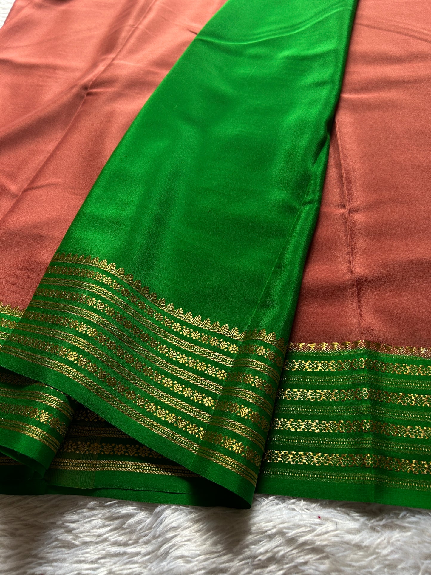 Poornima (2D) : Dark peach-leaf green