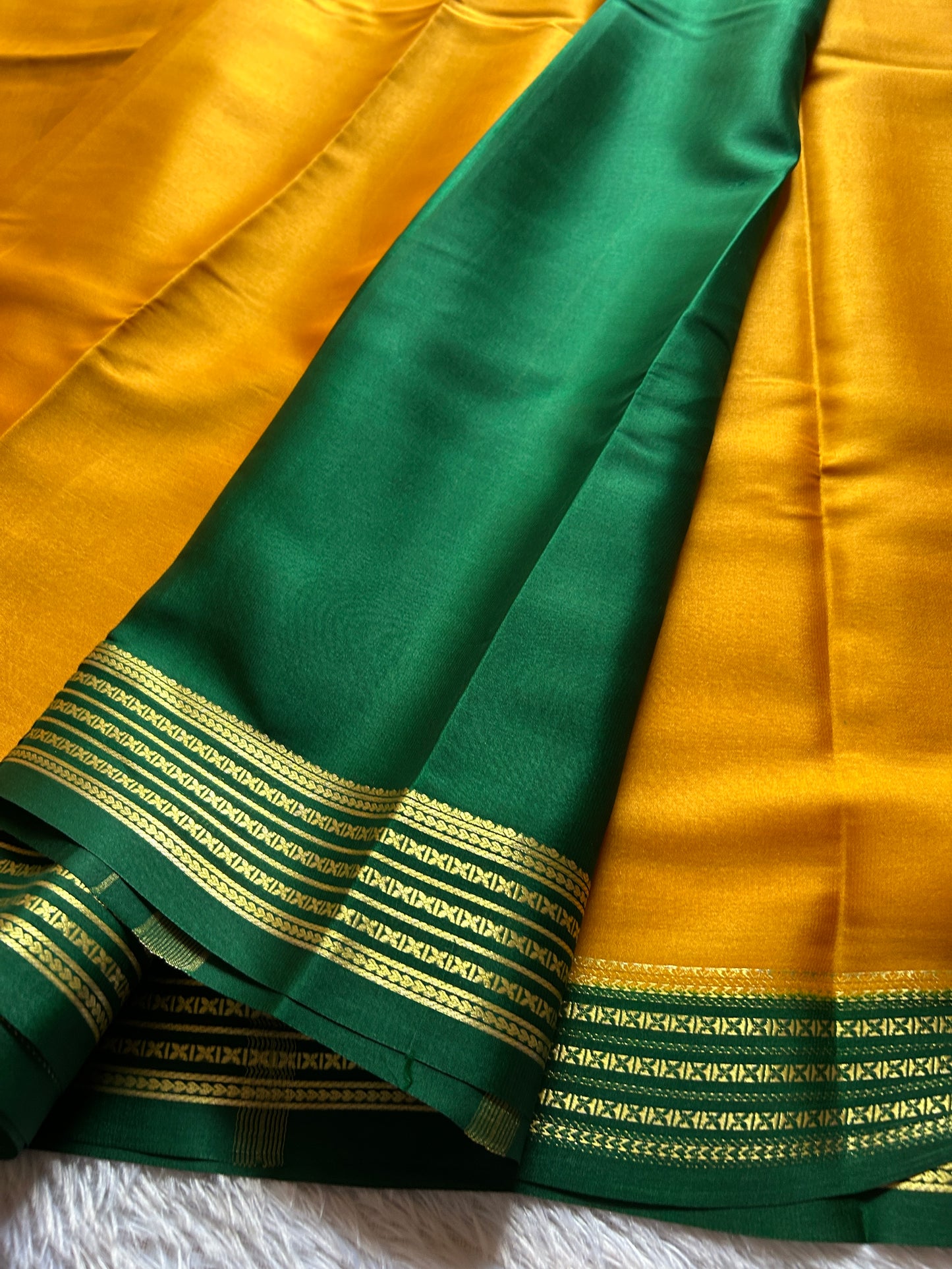 Deeksha (2D) : Golden Yellow-bottle green
