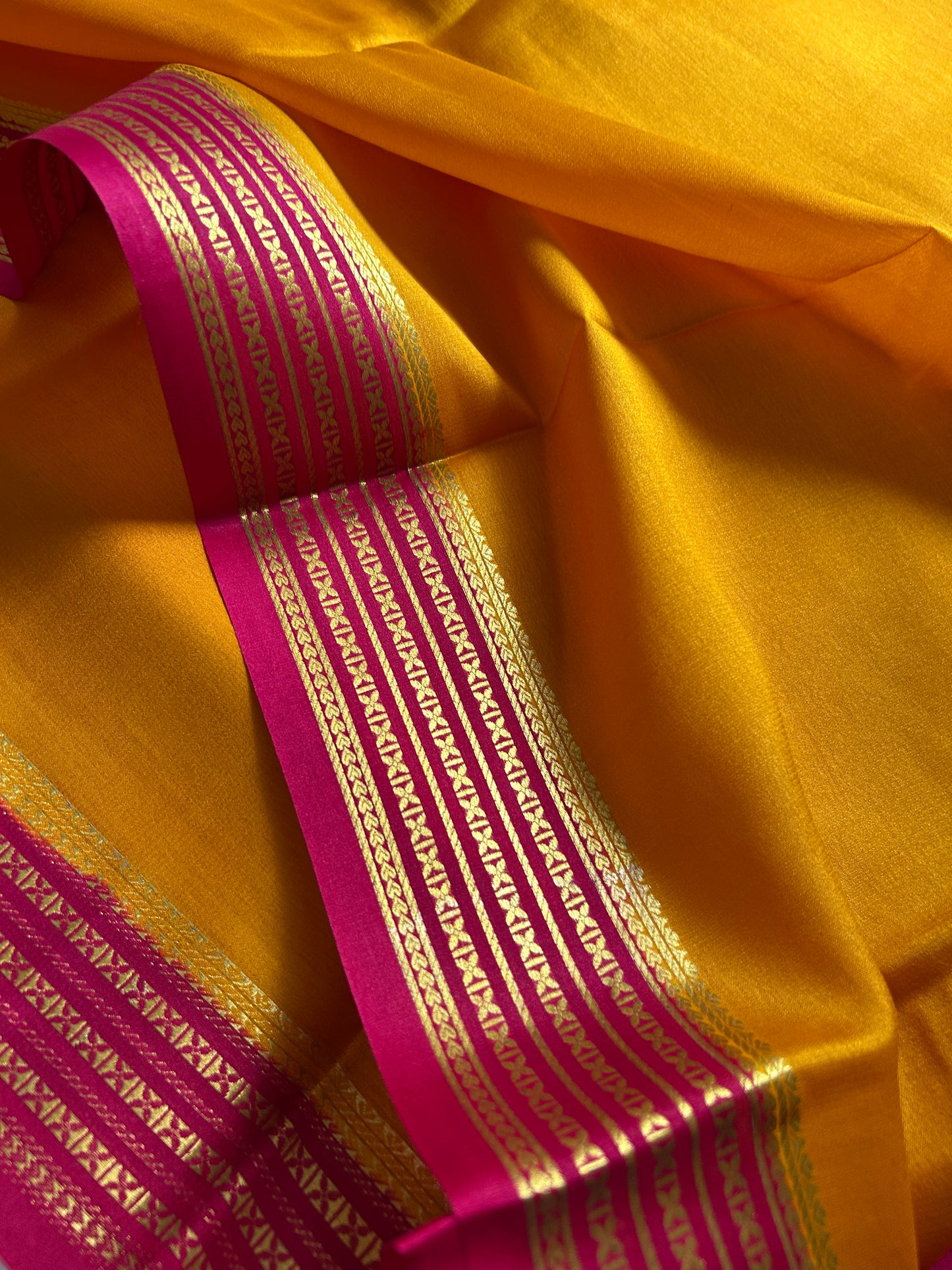 Deeksha (2D) : Golden yellow-pink