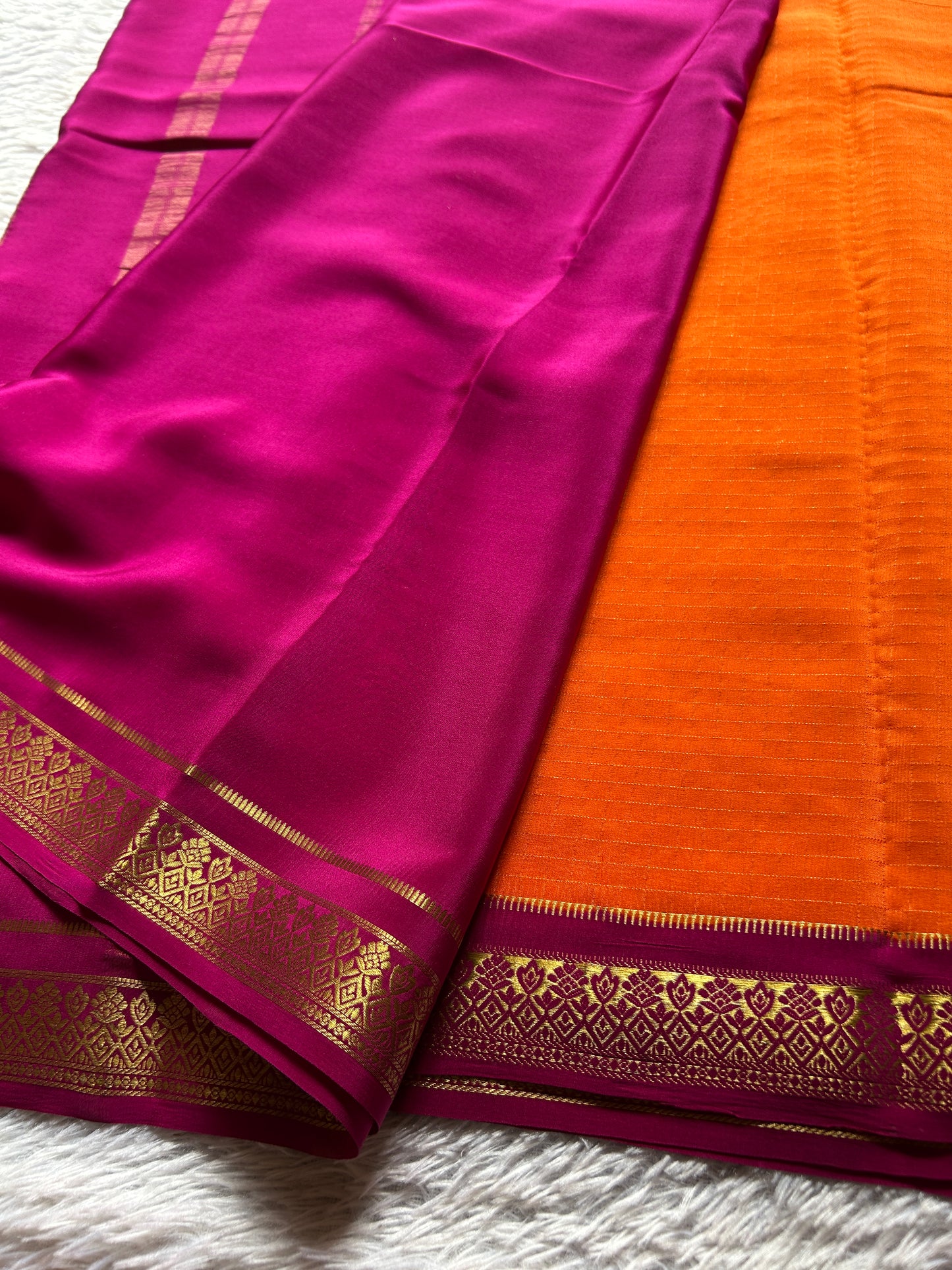 Vishakha (2D) : Orange-rani pink