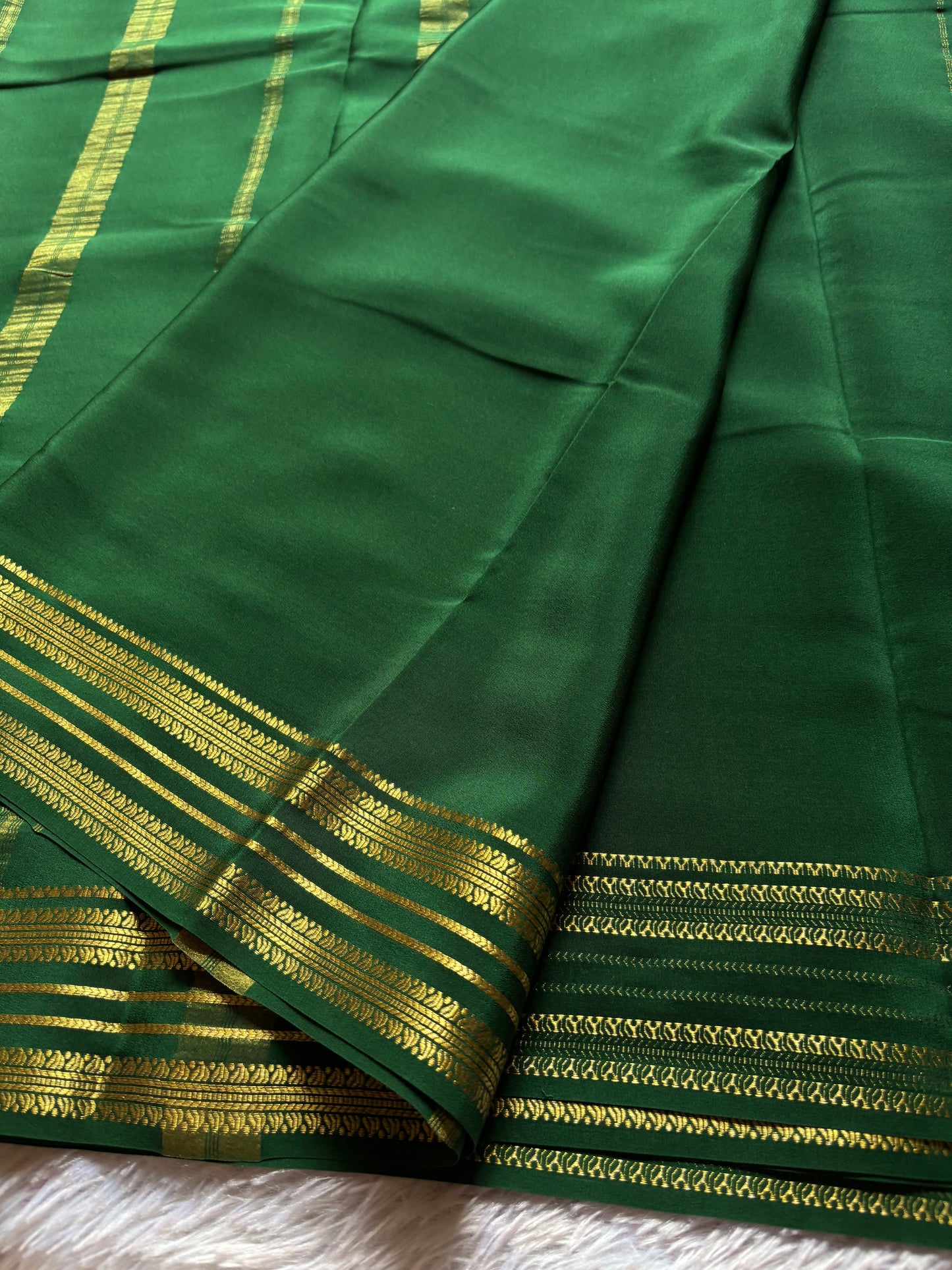 Raagini : Solid Bottle green