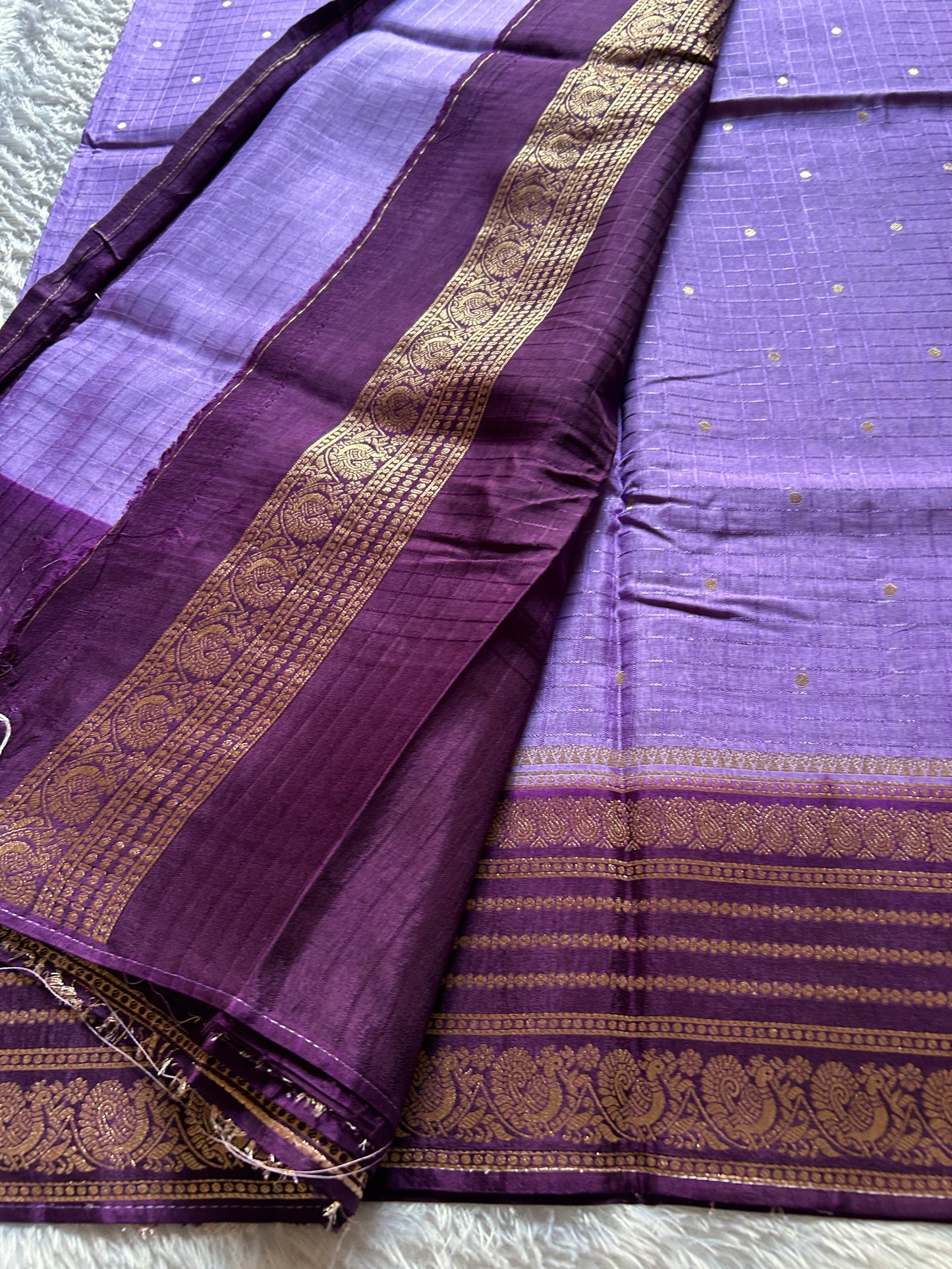 Semi Soft Silk (2D) : Dark lavender-wine