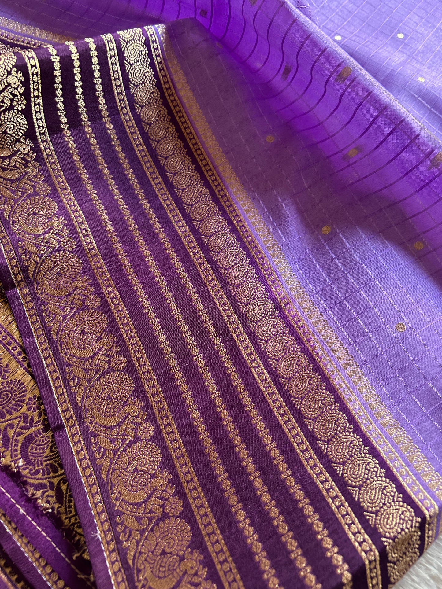 Semi Soft Silk (2D) : Dark lavender-wine