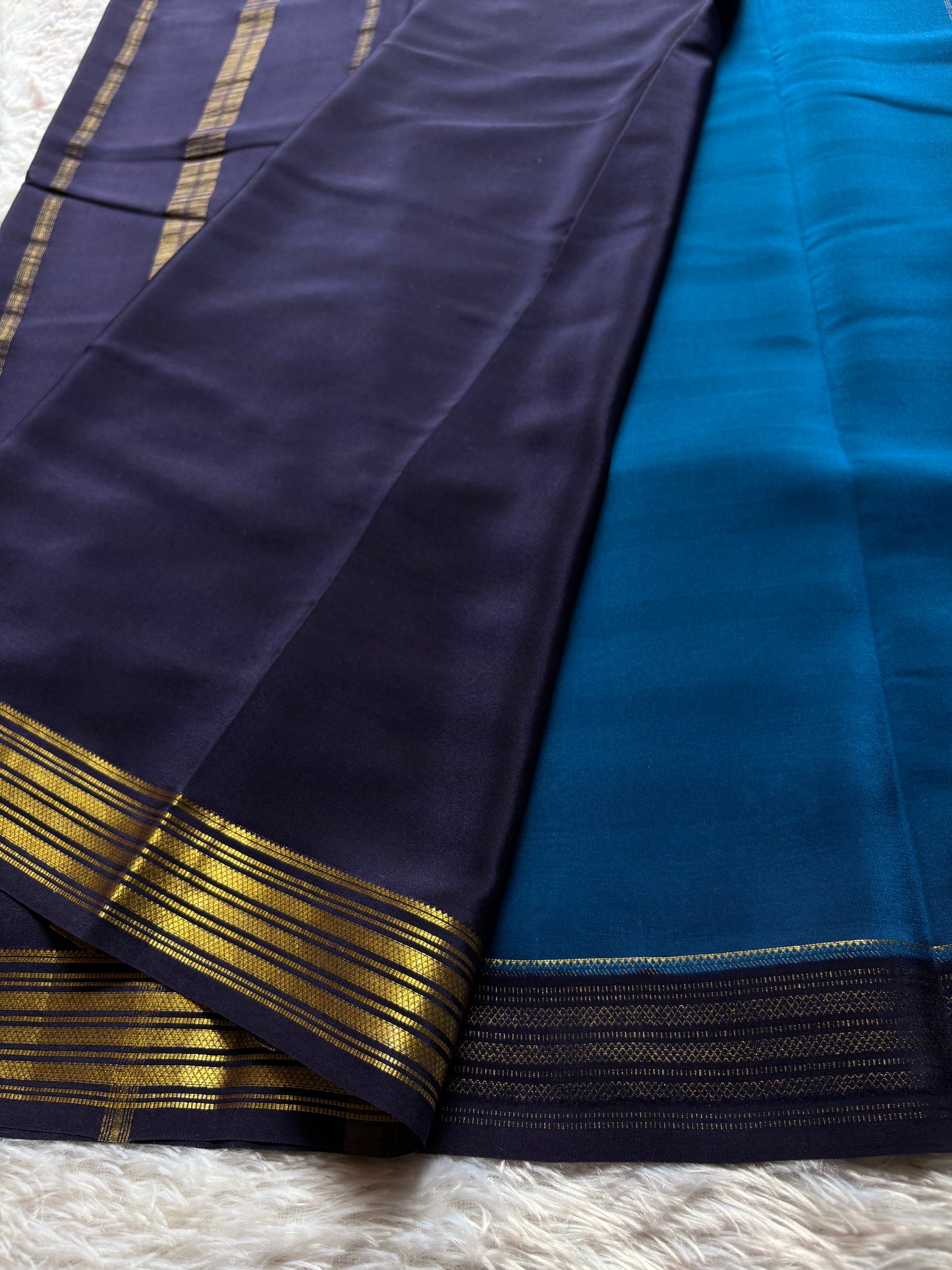 Ananya (2D) : Teal blue-deep blue