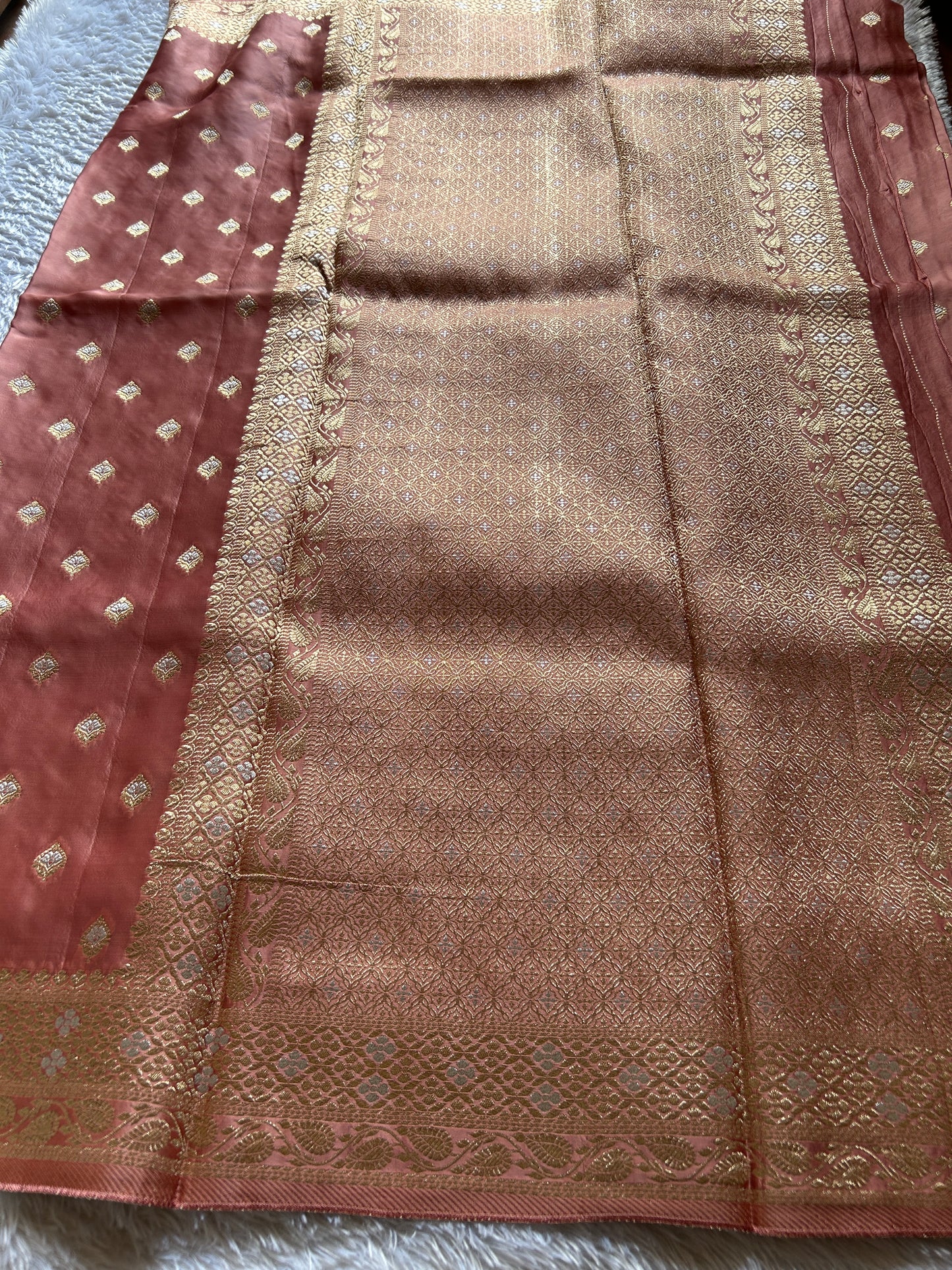 Soft Satin Mashru : Solid Rose pink
