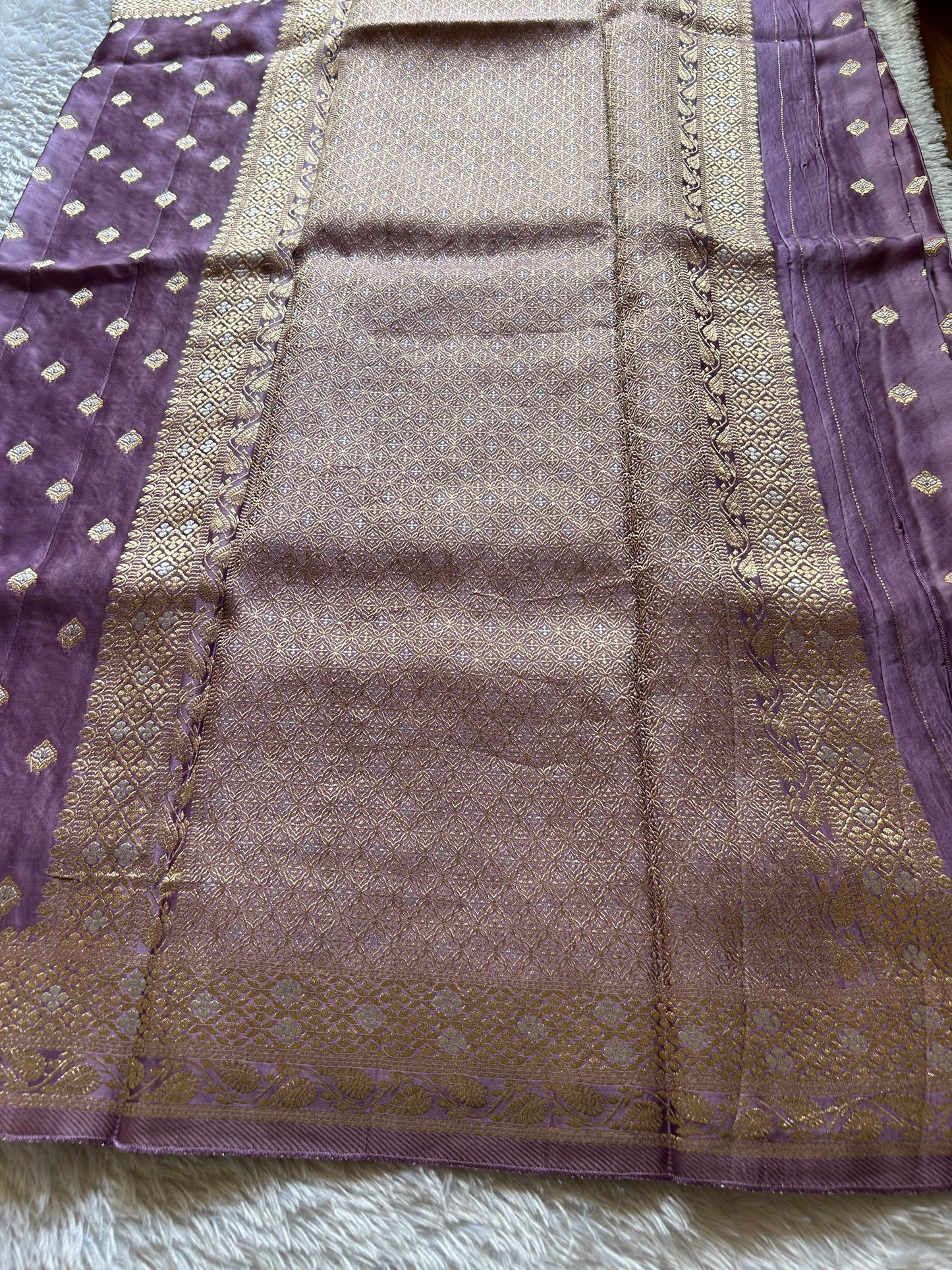 Soft Satin Mashru : Lilac