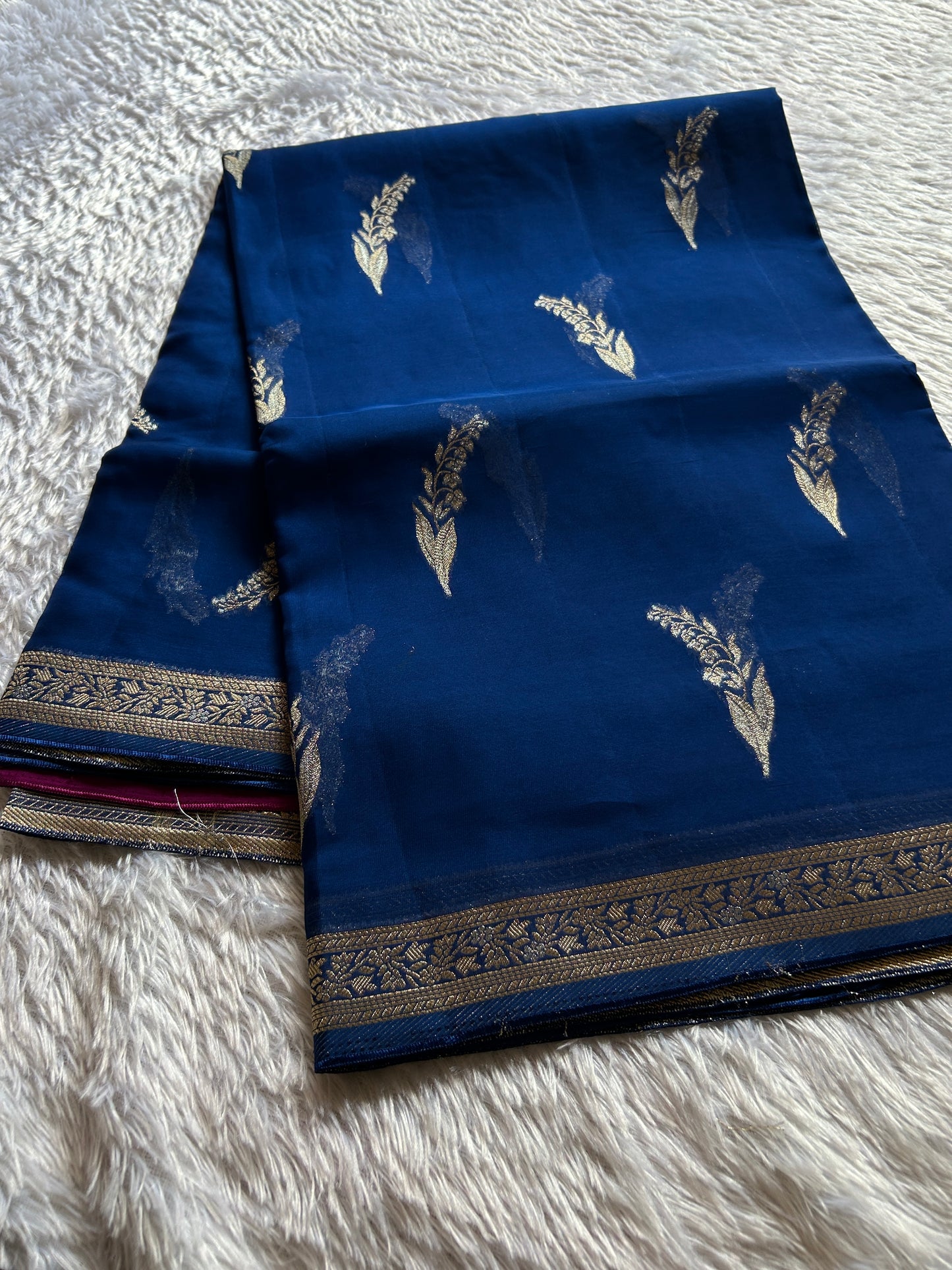 Soft Organza : Solid Sapphire blue